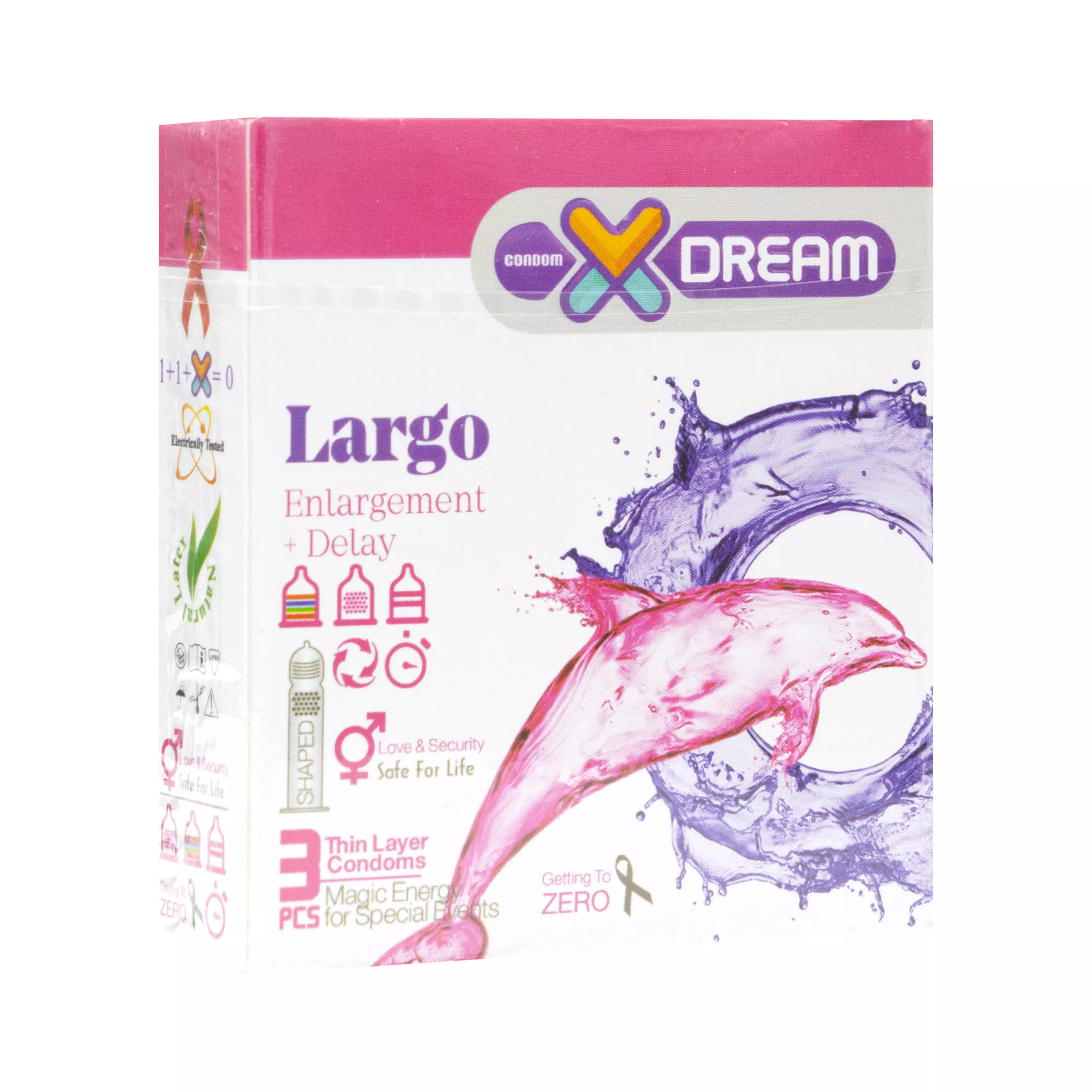 کاندوم لارگو Largo بسته 3 عددی ایکسدریم