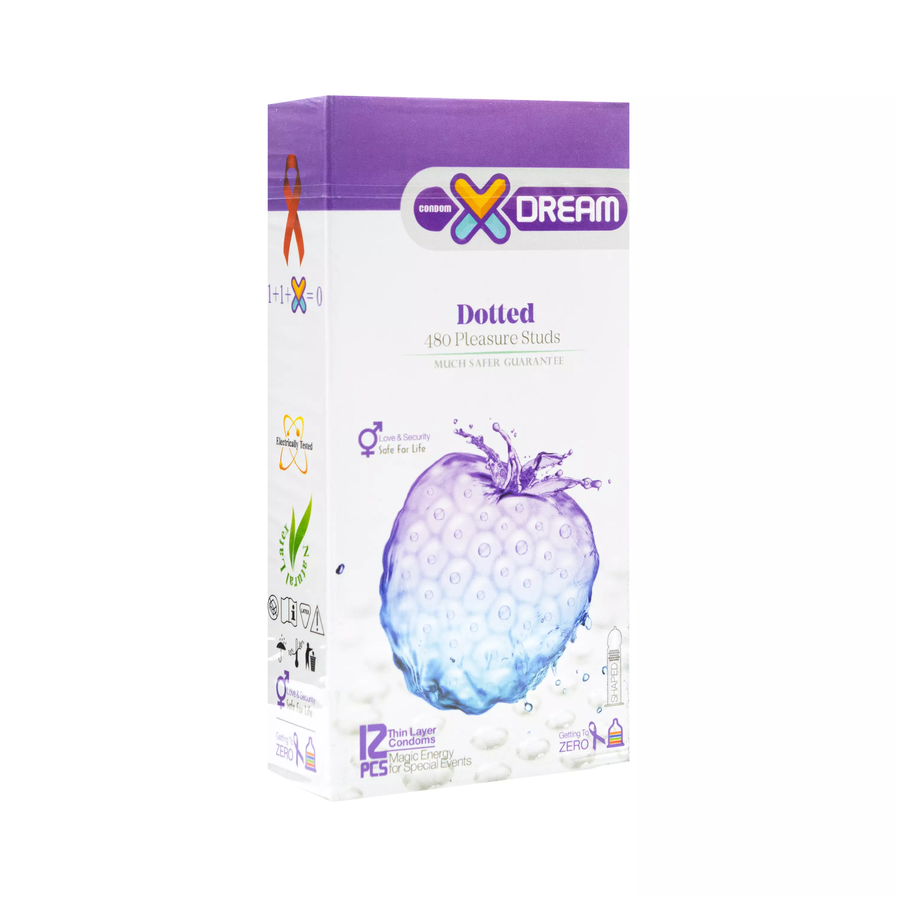 کاندوم خاردار Dotted بسته 12 عددی ایکسدریم
