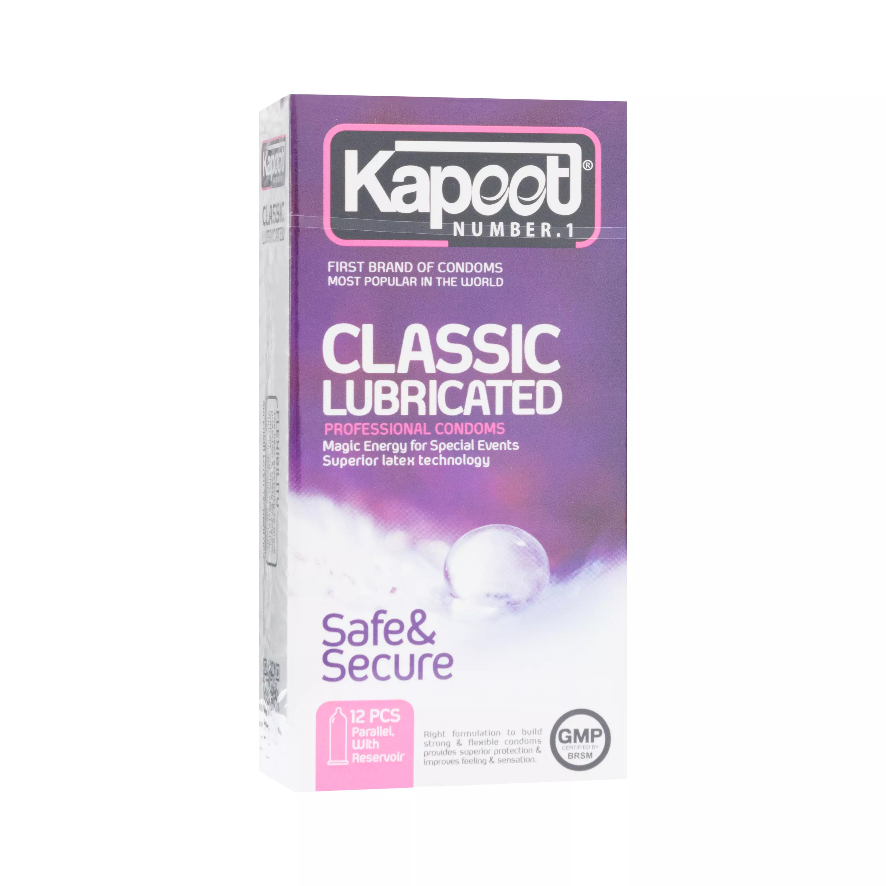 کاندوم classic lubricated 12 عددی کاپوت