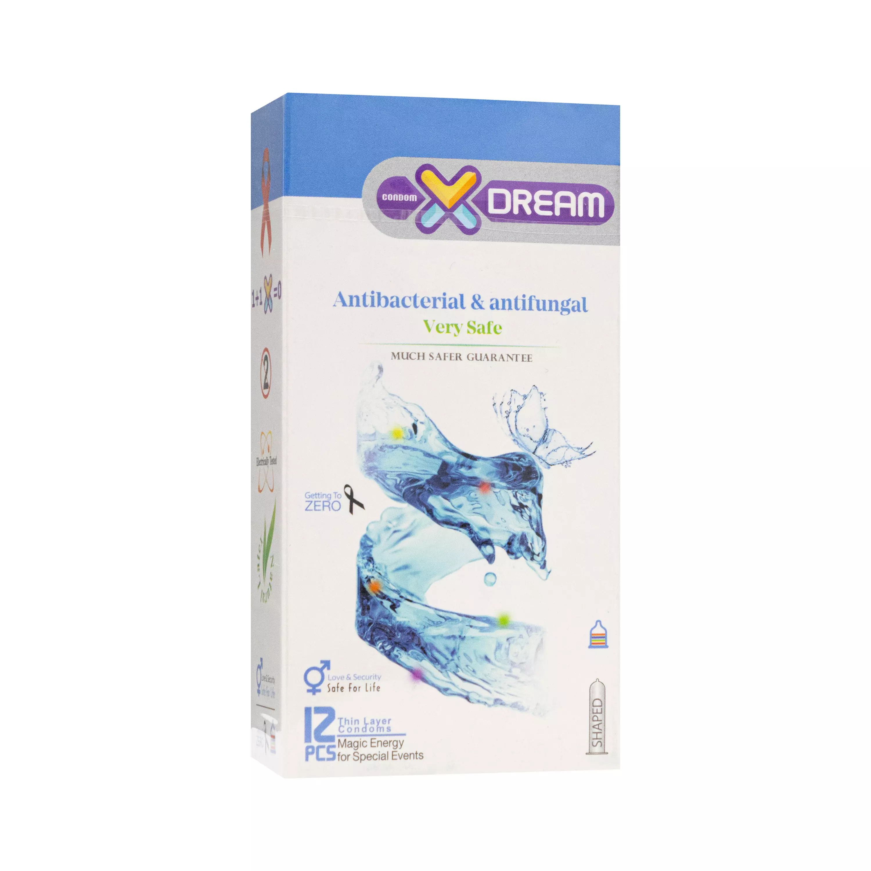 کاندوم Antibacterial & Antifungal بسته 12 عددی ایکسدریم