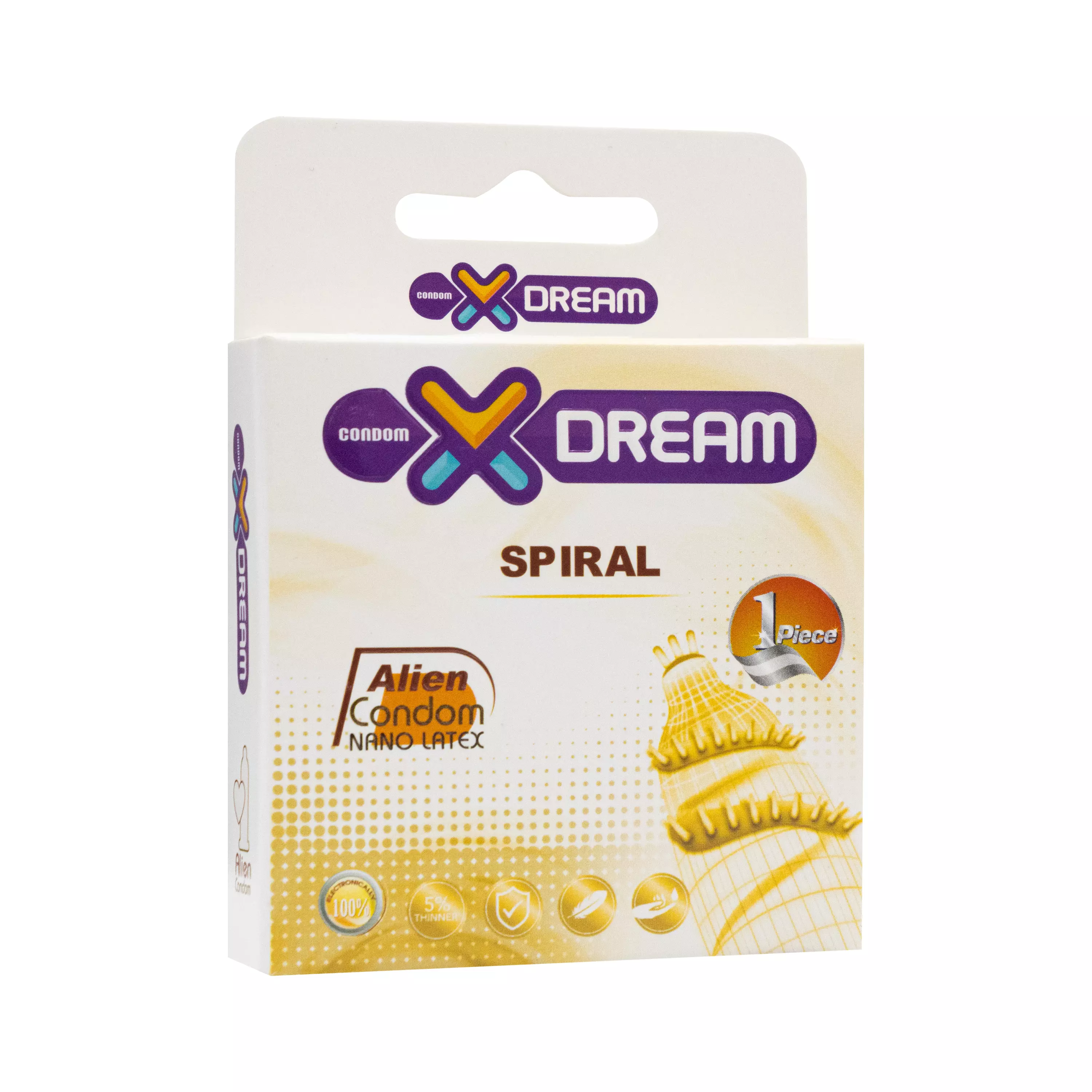 کاندوم Alien Spiral بسته 1 عددی ایکسدریم