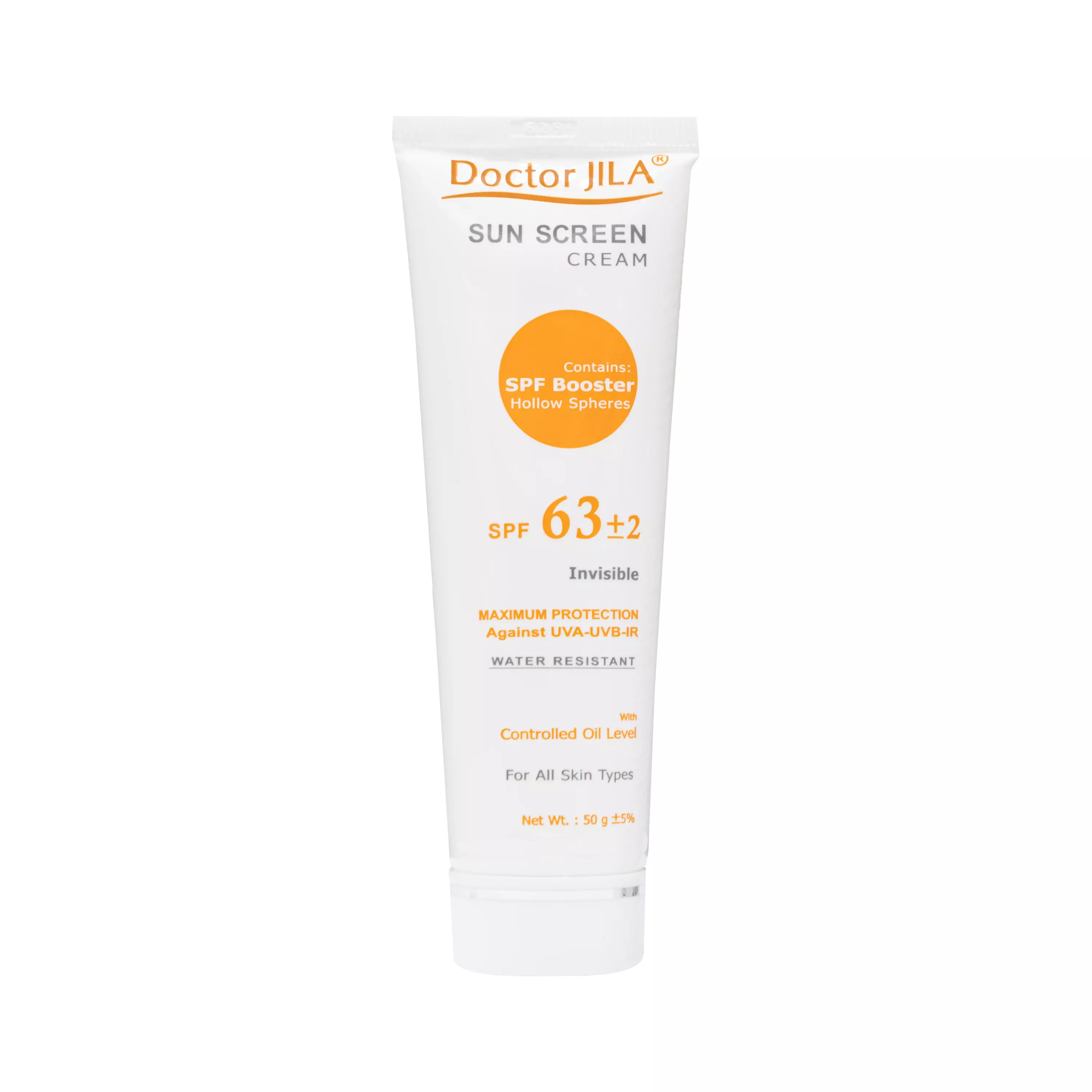 کرم ضدآفتاب SPF63 ساده دکتر ژیلا