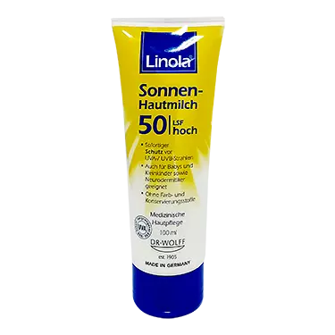 لوسیون ضد آفتاب SPF 50 لینولا
