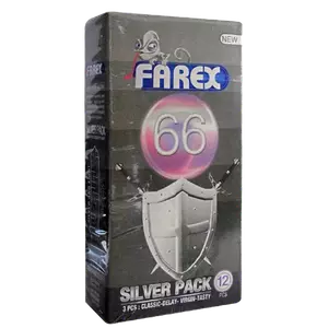 کاندوم شماره 66 silver pack 12 pcs فارکس
