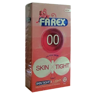 کاندوم شماره 00 skin tight 12 pcs فارکس
