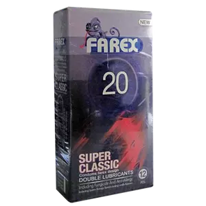 کاندوم شماره 20 super classic 12 pcs فارکس