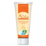 کرم ضد آفتاب SPF60 رنگی پوست معمولی و چرب 50 میلی لیتر مدیسان