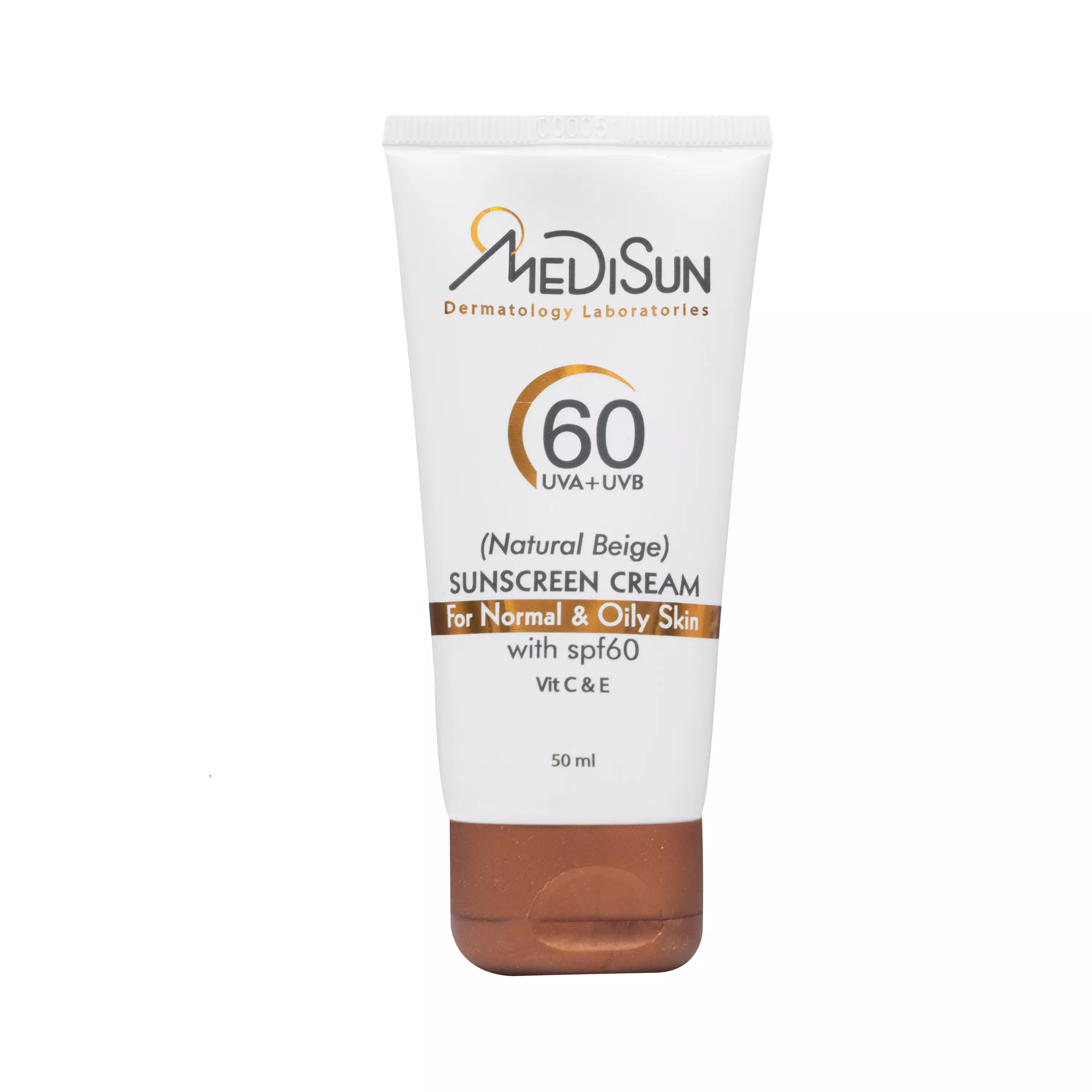 کرم ضد آفتاب SPF60 رنگی پوست معمولی و چرب 50 میلی لیتر مدیسان
