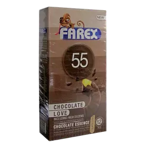 کاندوم شماره 55 chocolate love 12 pcs فارکس