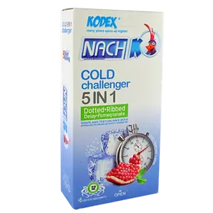 کاندوم cold challenger 5in1  12 pcs ناچ کدکس