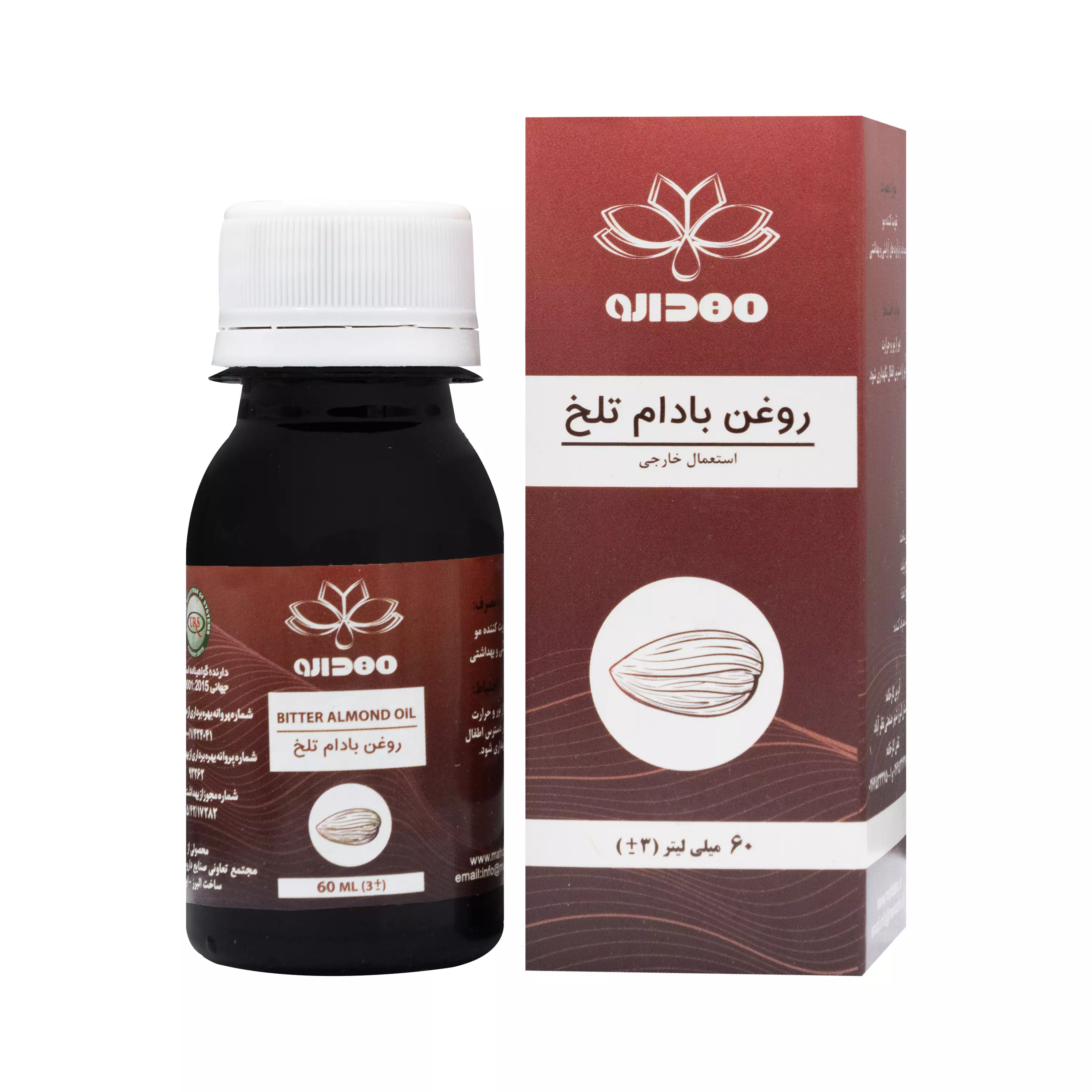 روغن بادام تلخ 60 میلی لیتر مهدارو