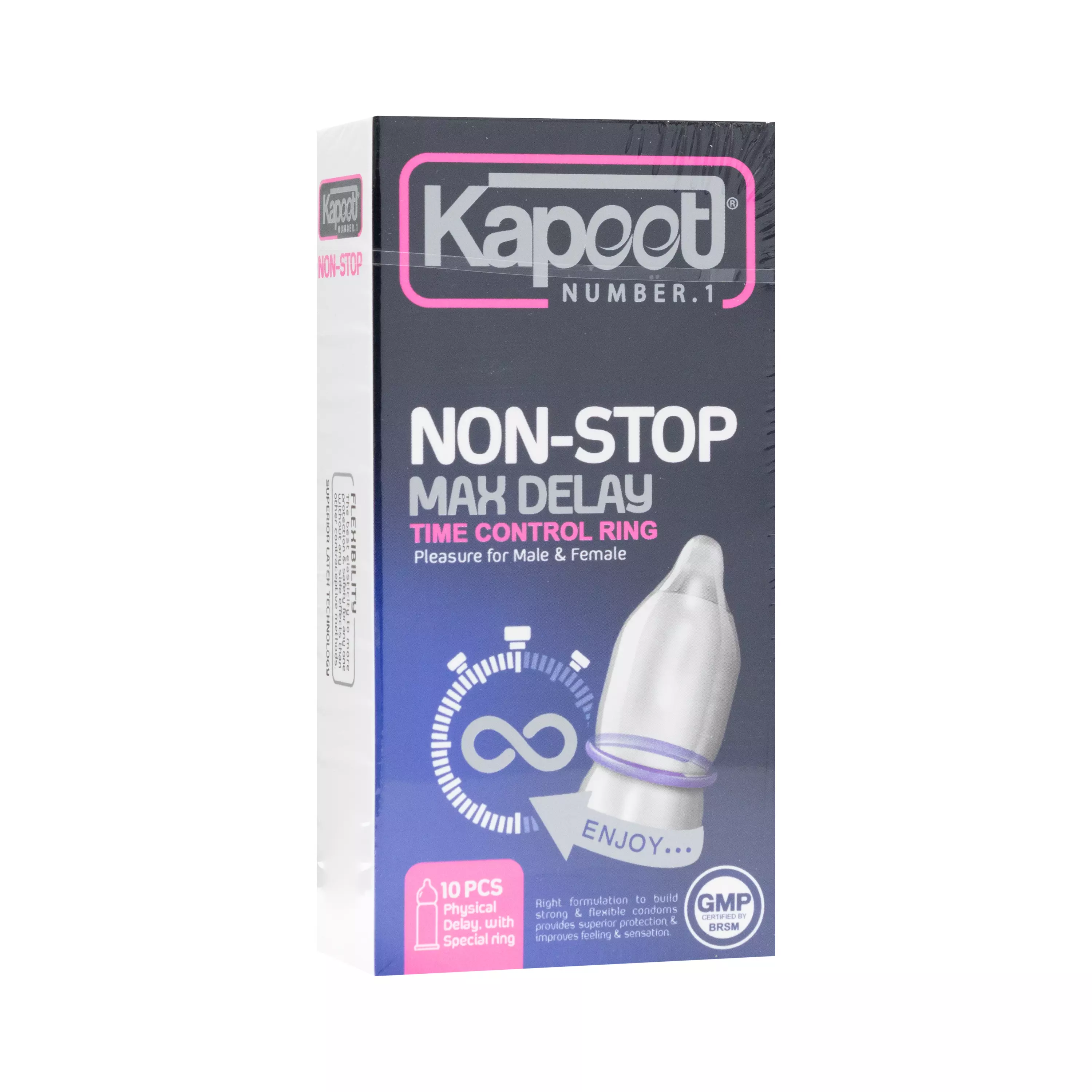 کاندوم non stop max delay 10 pcs استیکری کاپوت