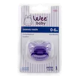 پستانک ارتودنسی شفاف وکیوم سایز 1 (کد 111) وی بیبی Wee baby