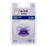 پستانک ارتودنسی شفاف وکیوم سایز 2 (کد 112) وی بیبی Wee baby
