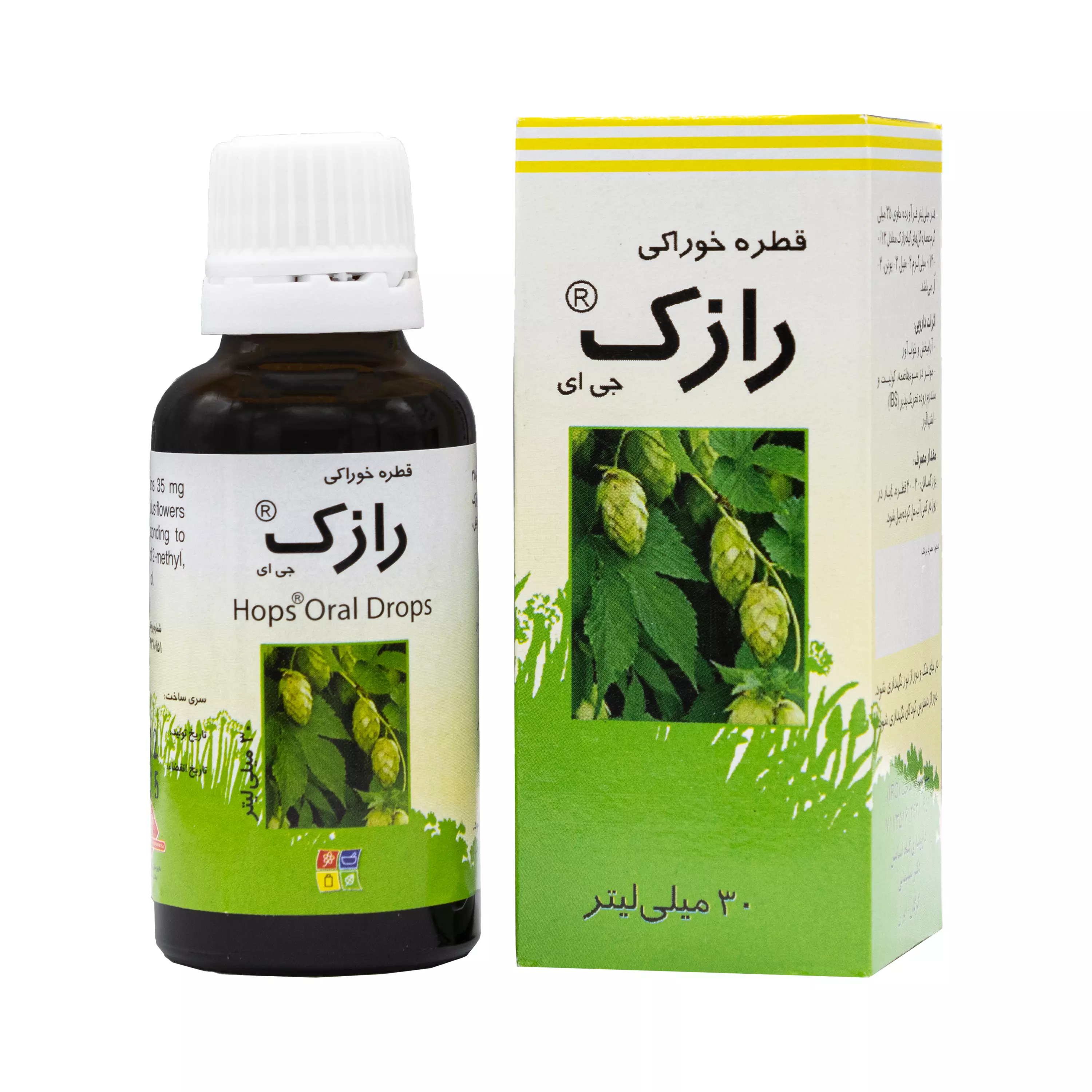 قطره خوراکی رازک 30 میلی لیتر گیاه اسانس