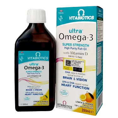شربت اولترا امگا 3 همراه با ویتامین D ویتابیوتیکس