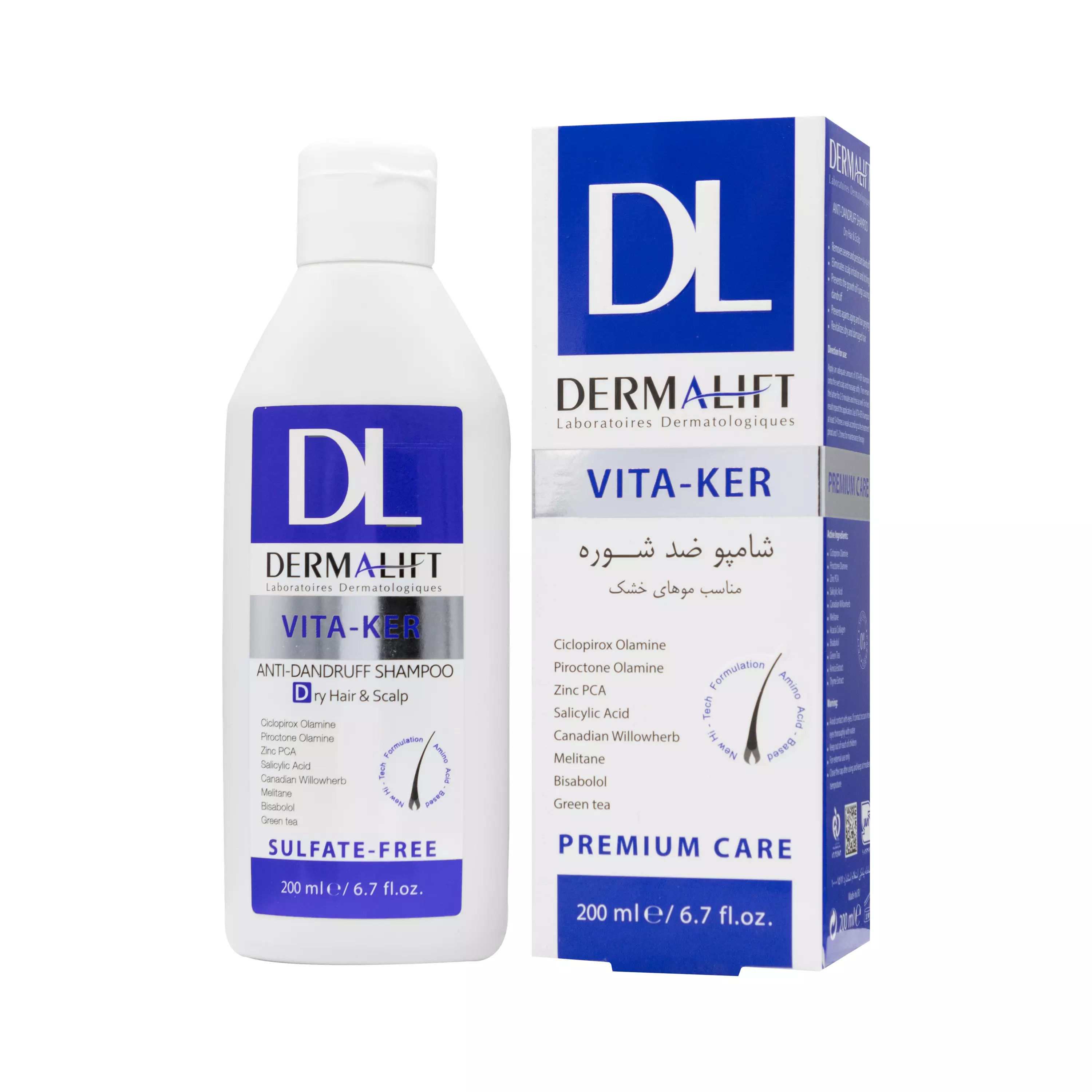 شامپو ضد شوره مناسب موهای چرب ویتاکر 200 میل درمالیفت