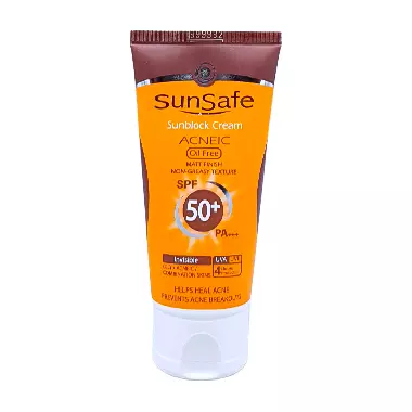 ضد آفتاب SPF50 فاقد چربی بدون رنگ سان سیف