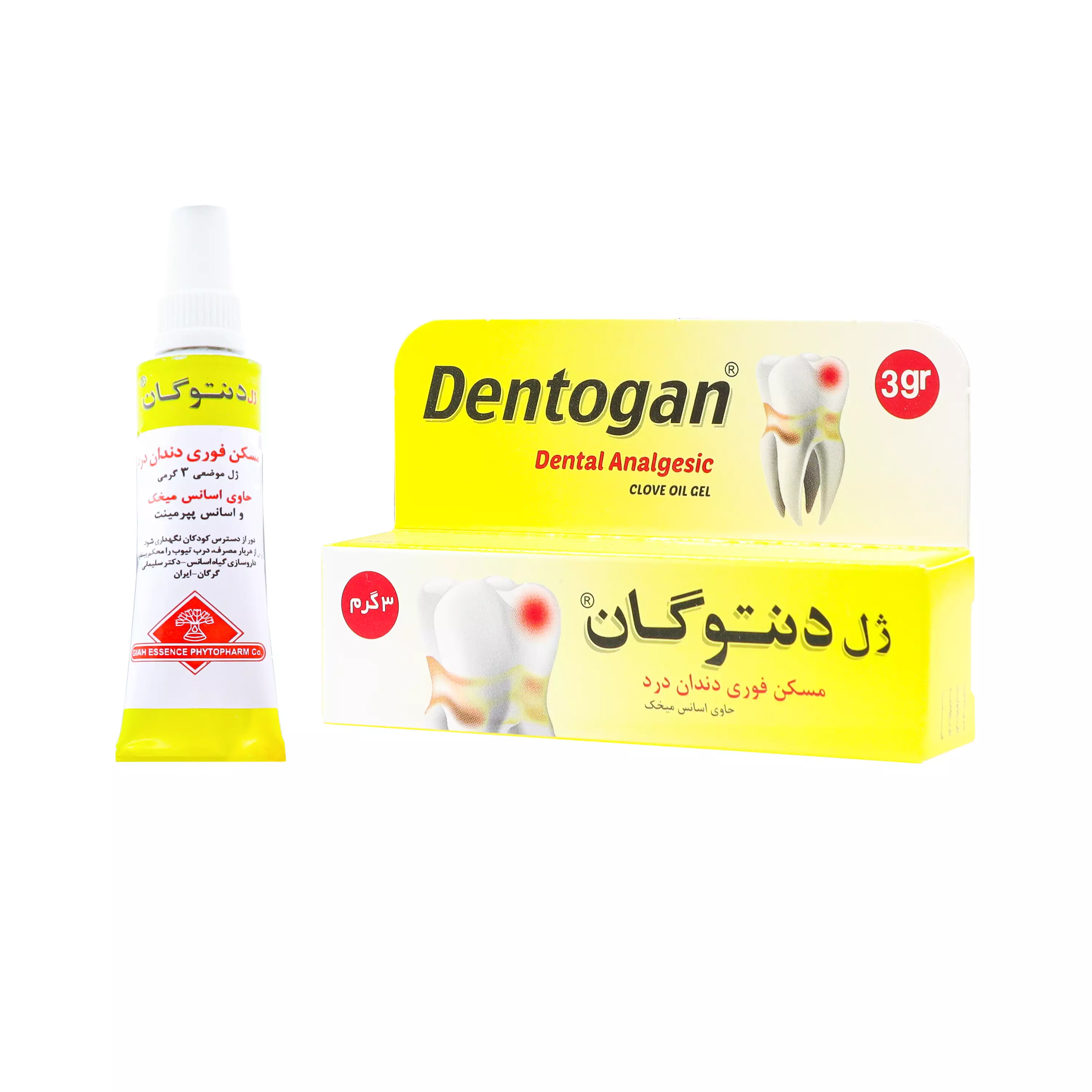 ژل دنتوگان 3 گرمی گیاه اسانس