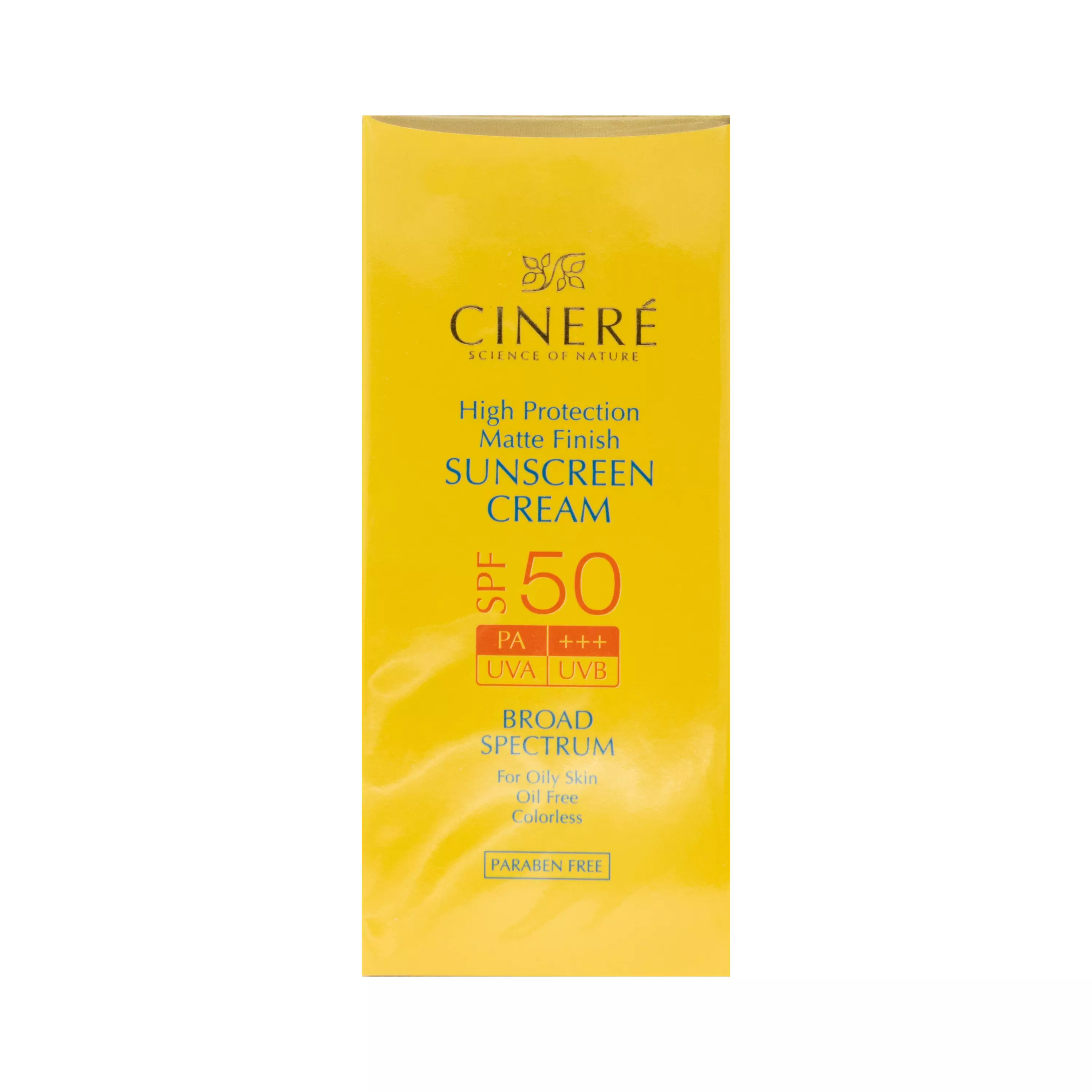 کرم ضد آفتاب SPF50 فاقد چربی 50 میلی لیتر سینره