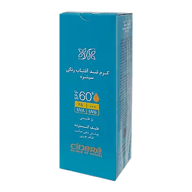 کرم ضد آفتاب SPF60 بژ طبیعی فاقد چربی (آبی) 50 میلی لیتر سینره