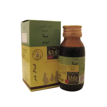 شربت ملین سنا 60 میلی لیتر کیمیاگر توس