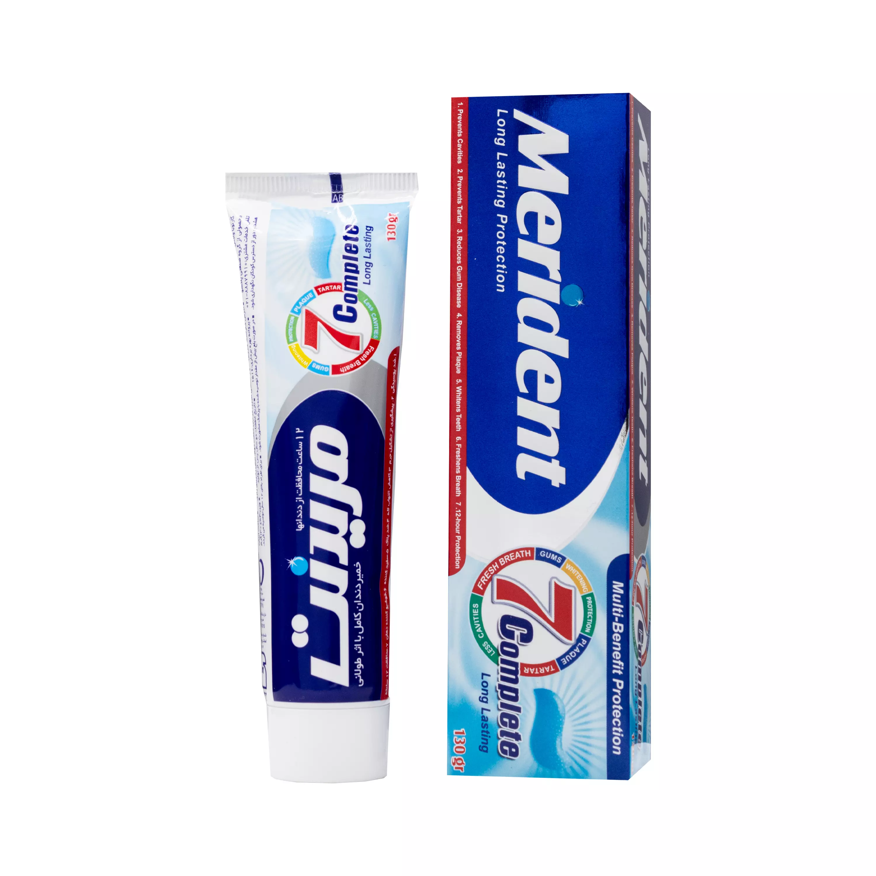 خمیر دندان کامل با 7 ویژگی 130 گرمی مریدنت