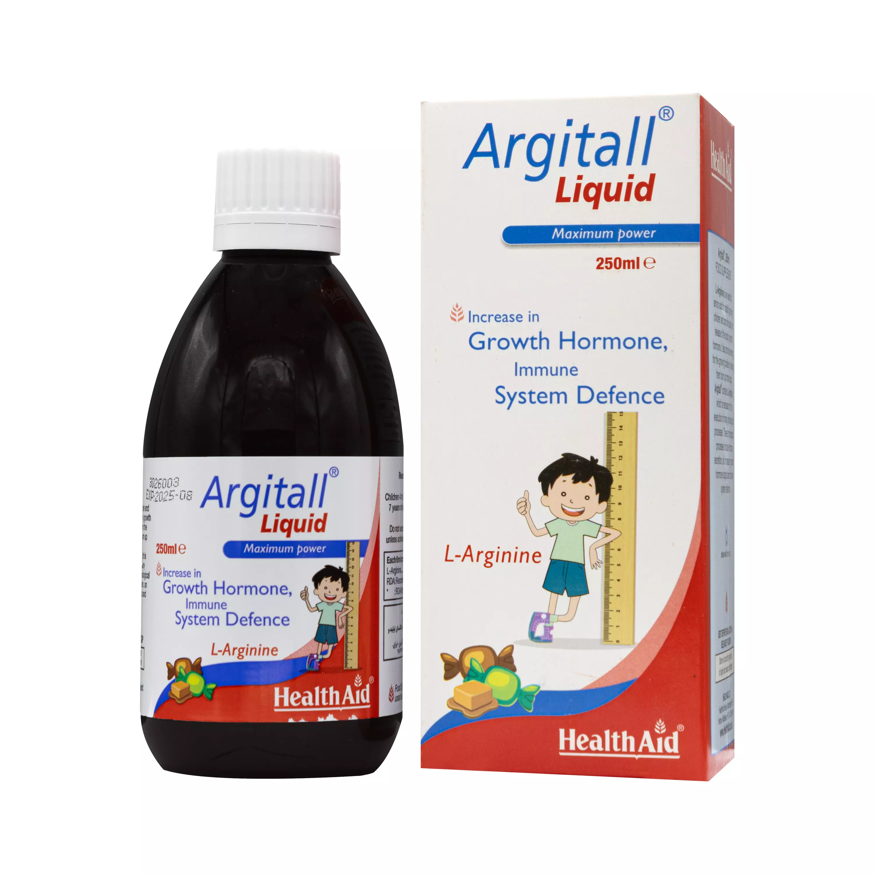 شربت آرژیتال (ال آرژنین) 250 میلی لیتر هلث اید
