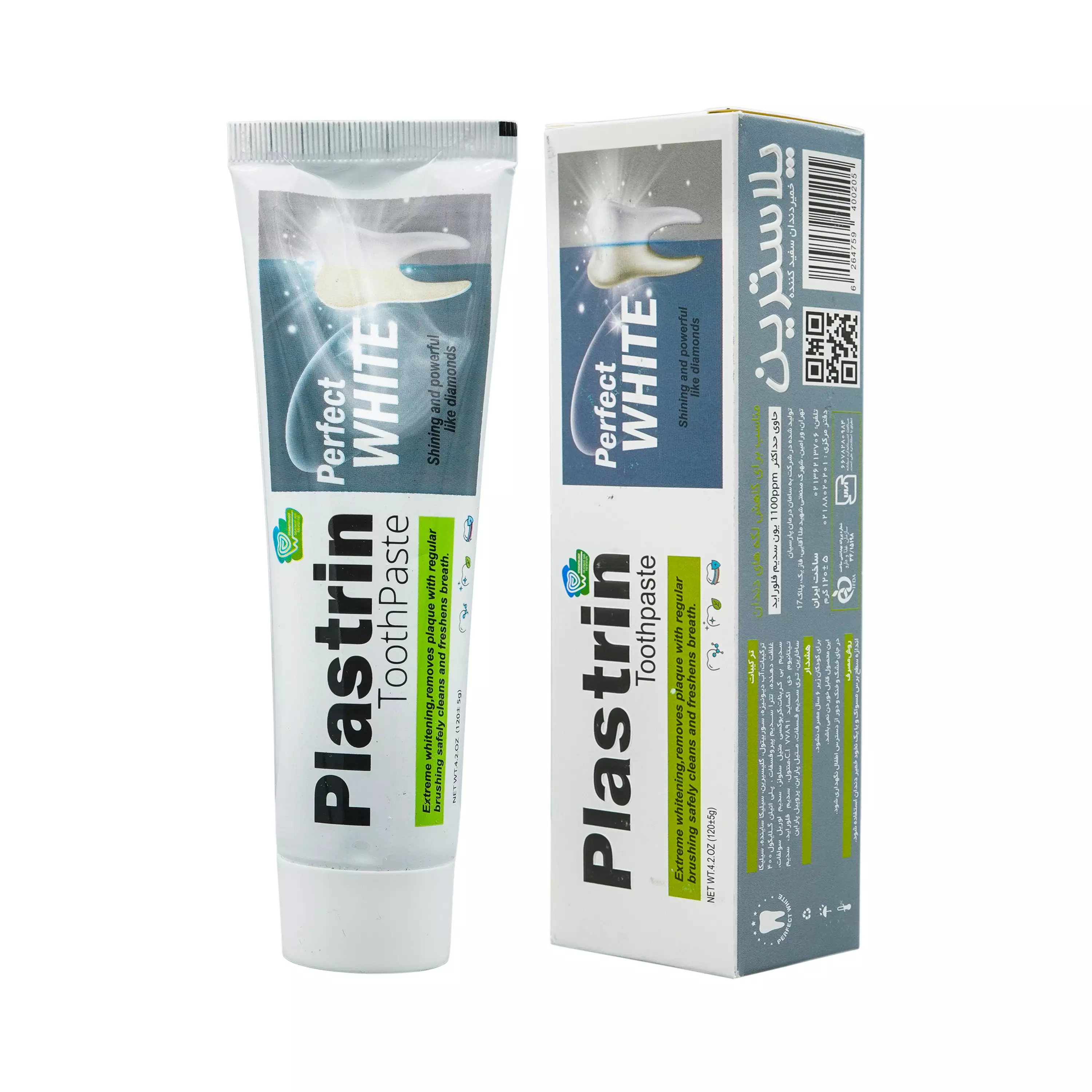 خمیر دندان سفید کننده و ضد پوسیدگی 120 گرمی پلاسترین