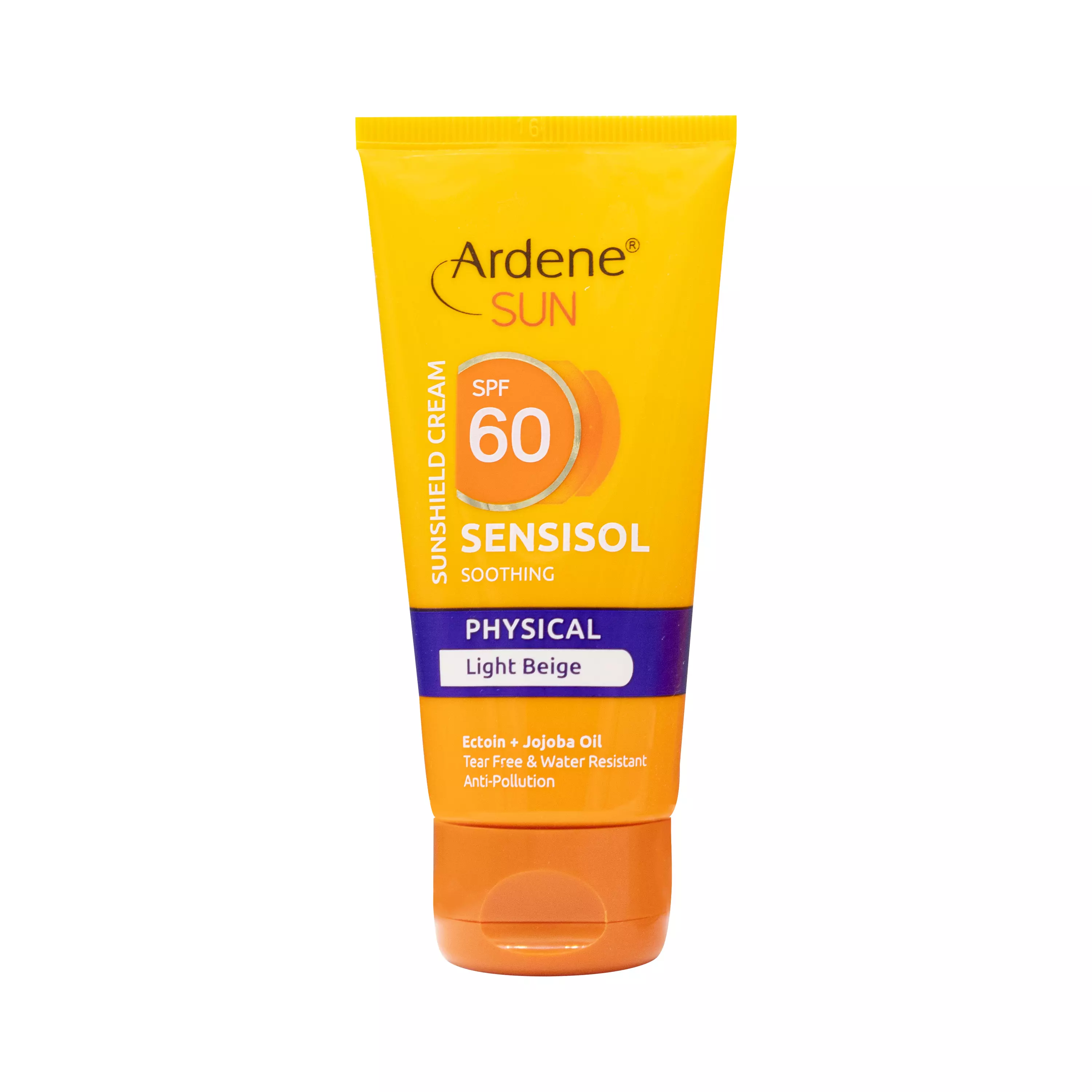 کرم ضد آفتاب SPF60 فیزیکال پوست حساس رنگی بژ روشن آردن سان