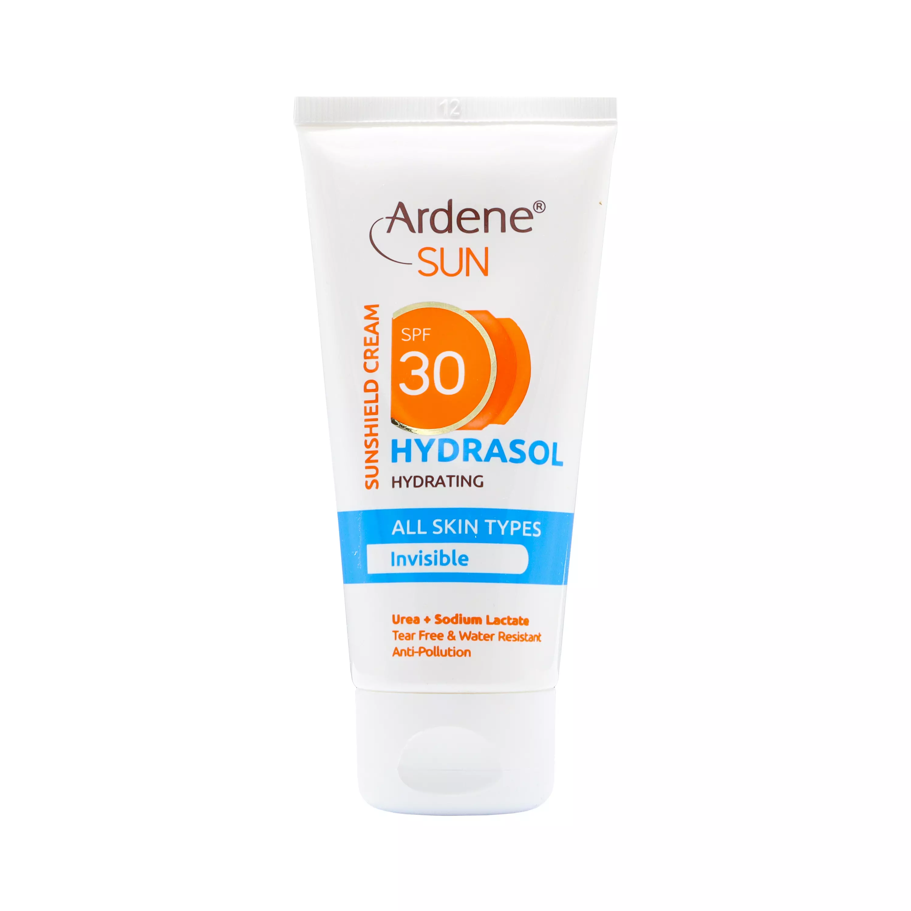 کرم ضد آفتاب SPF30 مرطوب کننده انواع پوست بدون رنگ 50 گرمی آردن سان