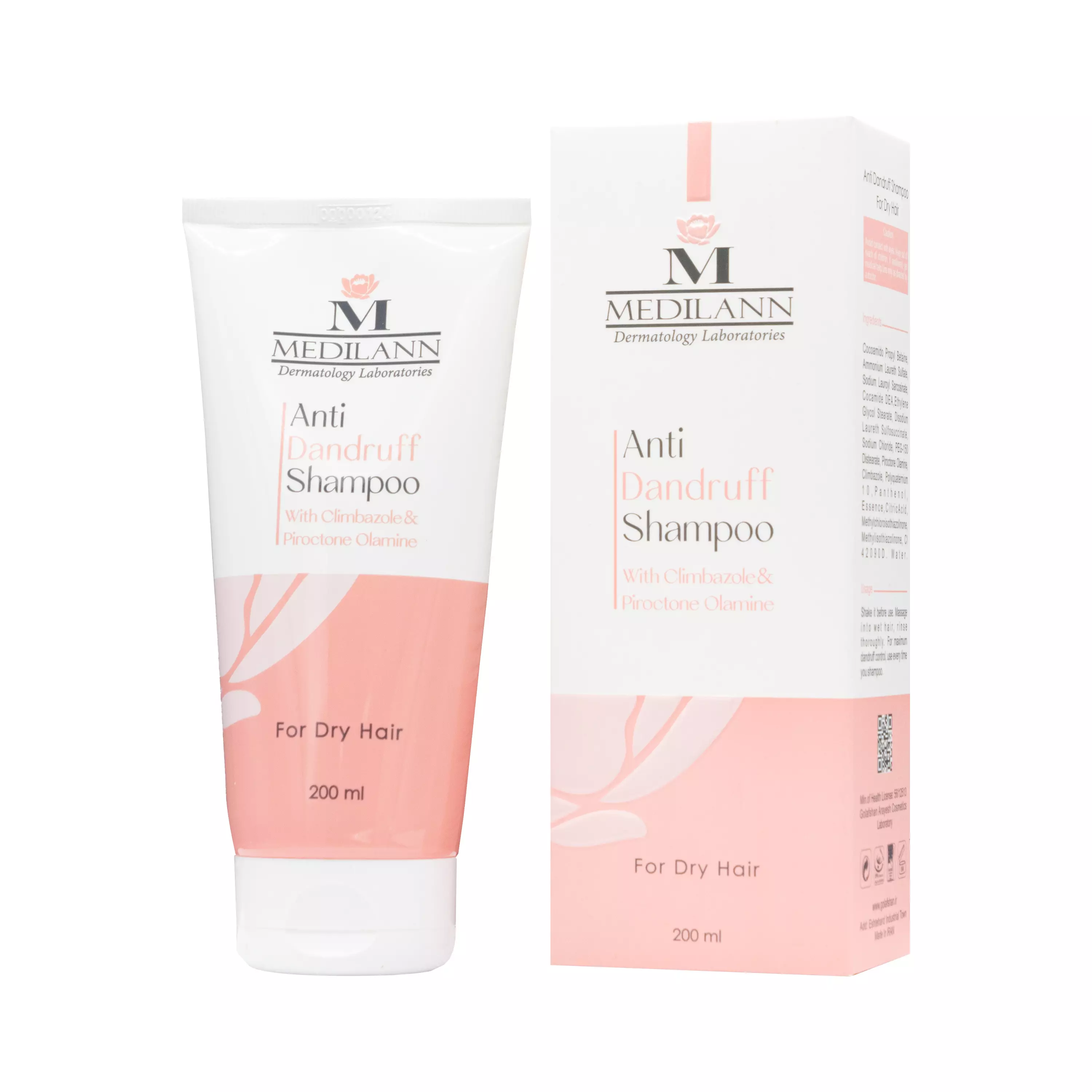 شامپو ضد شوره برای موهای خشک 200 میلی لیتر مدیلن