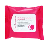 دستمال مرطوب آرایش پاک کن پوست خشک و حساس 20 عددی لافارر