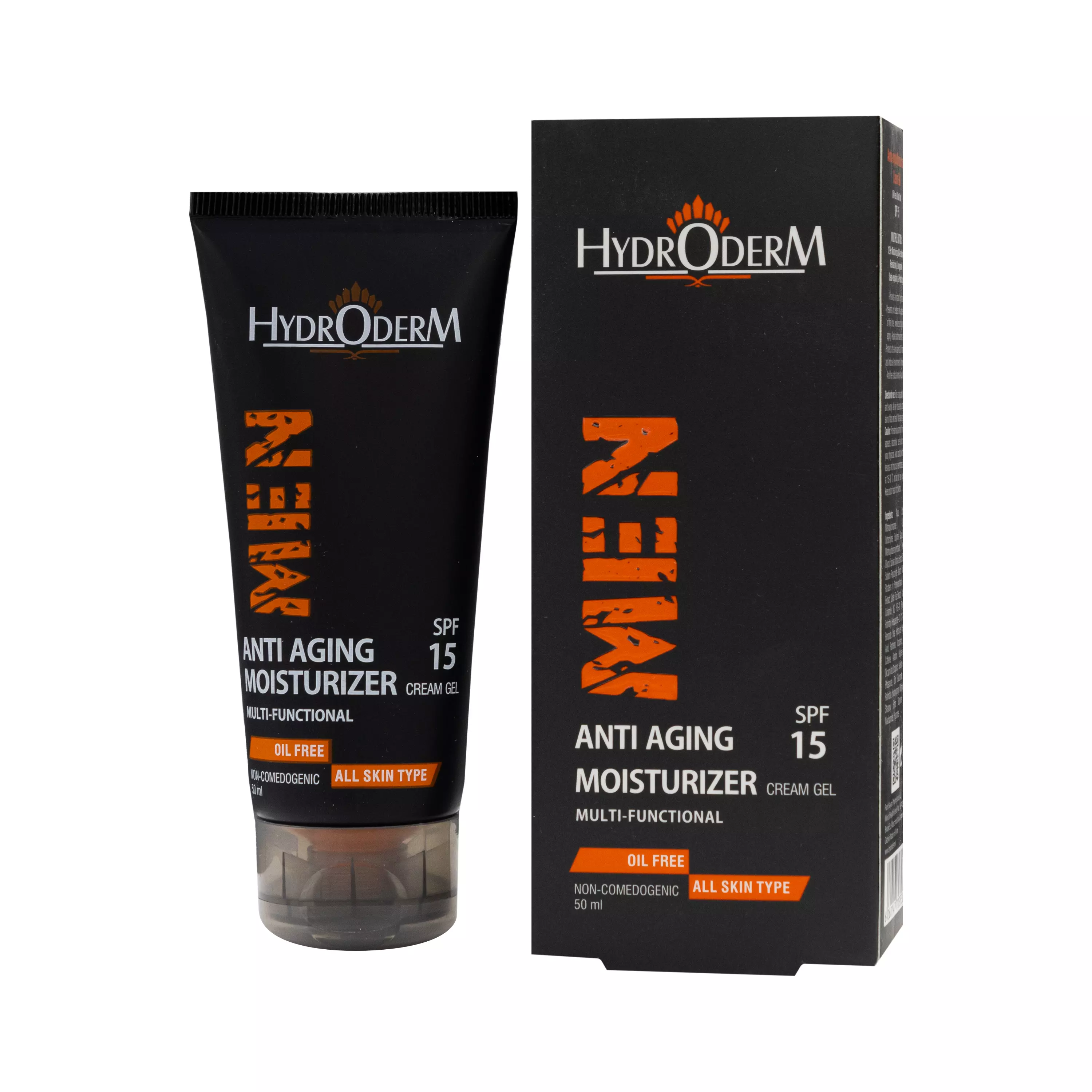 کرم ژل ترمیم کننده و ضد چروک SPF15 آقایان 50 میلی لیتر هیدرودرم