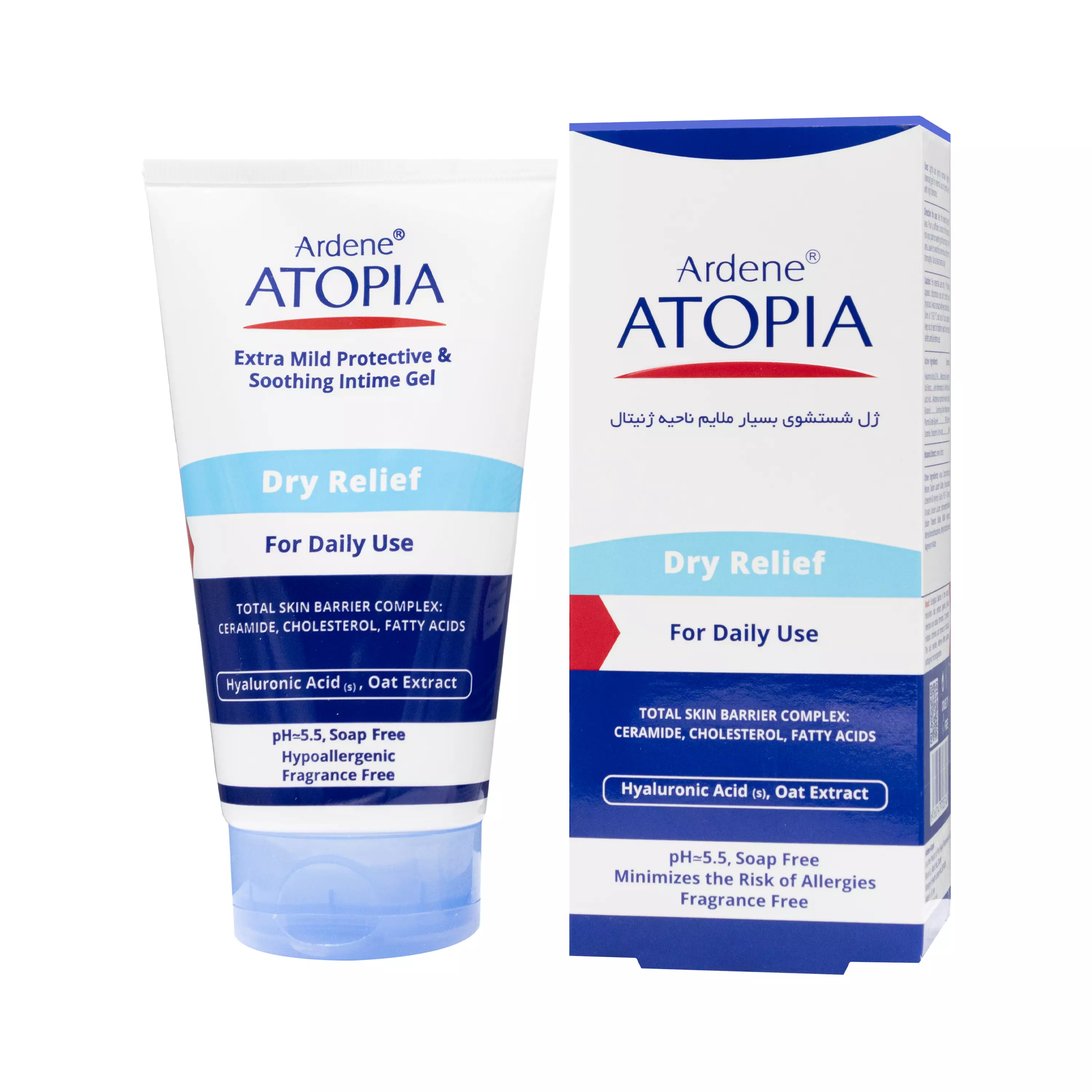 ژل شستشوی Dry Relief بسیار ملایم ناحیه ژنیتال 150 میلی لیتر آردن اتوپیا