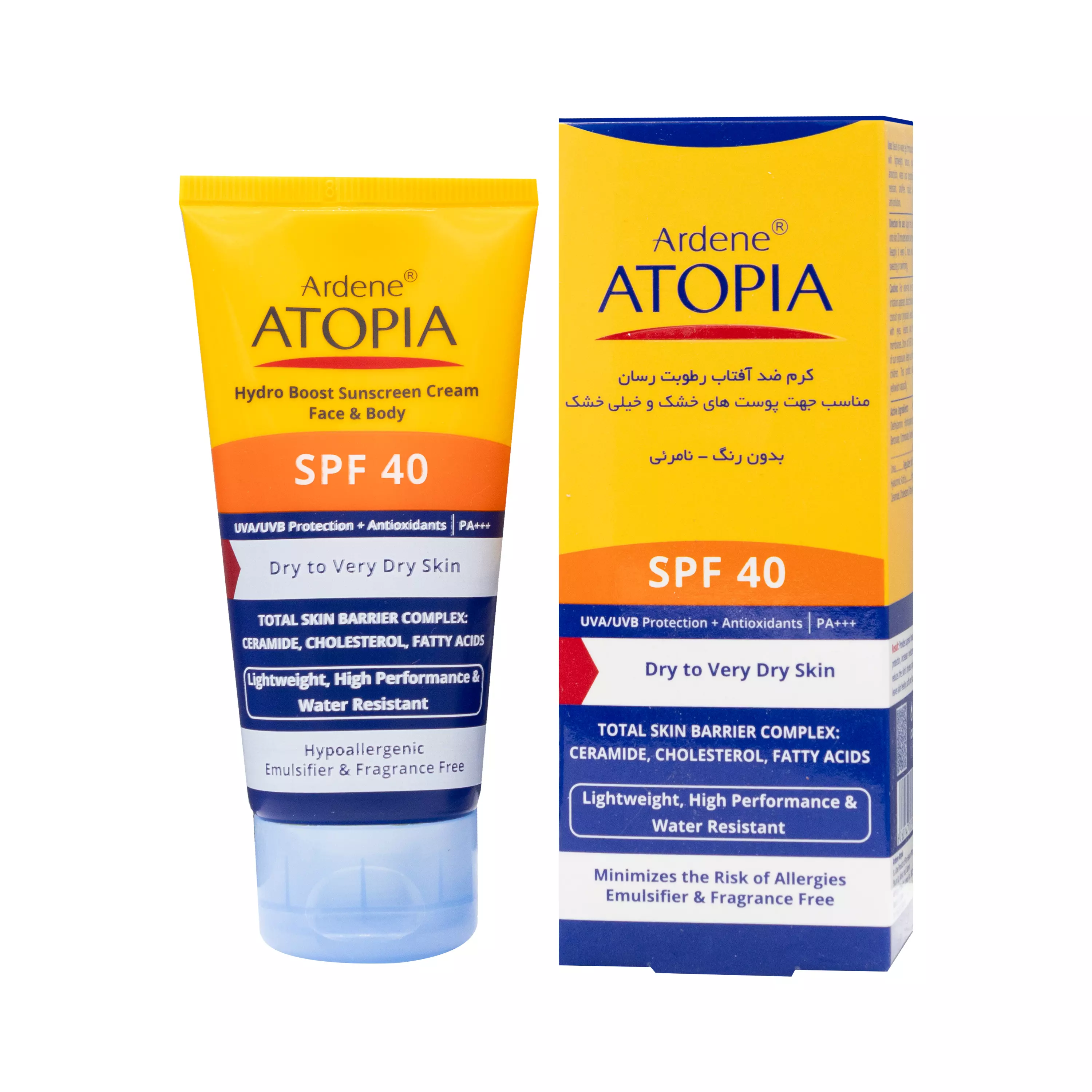 کرم ضد آفتاب Dry Relief رطوبت رسان SPF40 بدون رنگ 50 میلی لیتر آردن اتوپیا