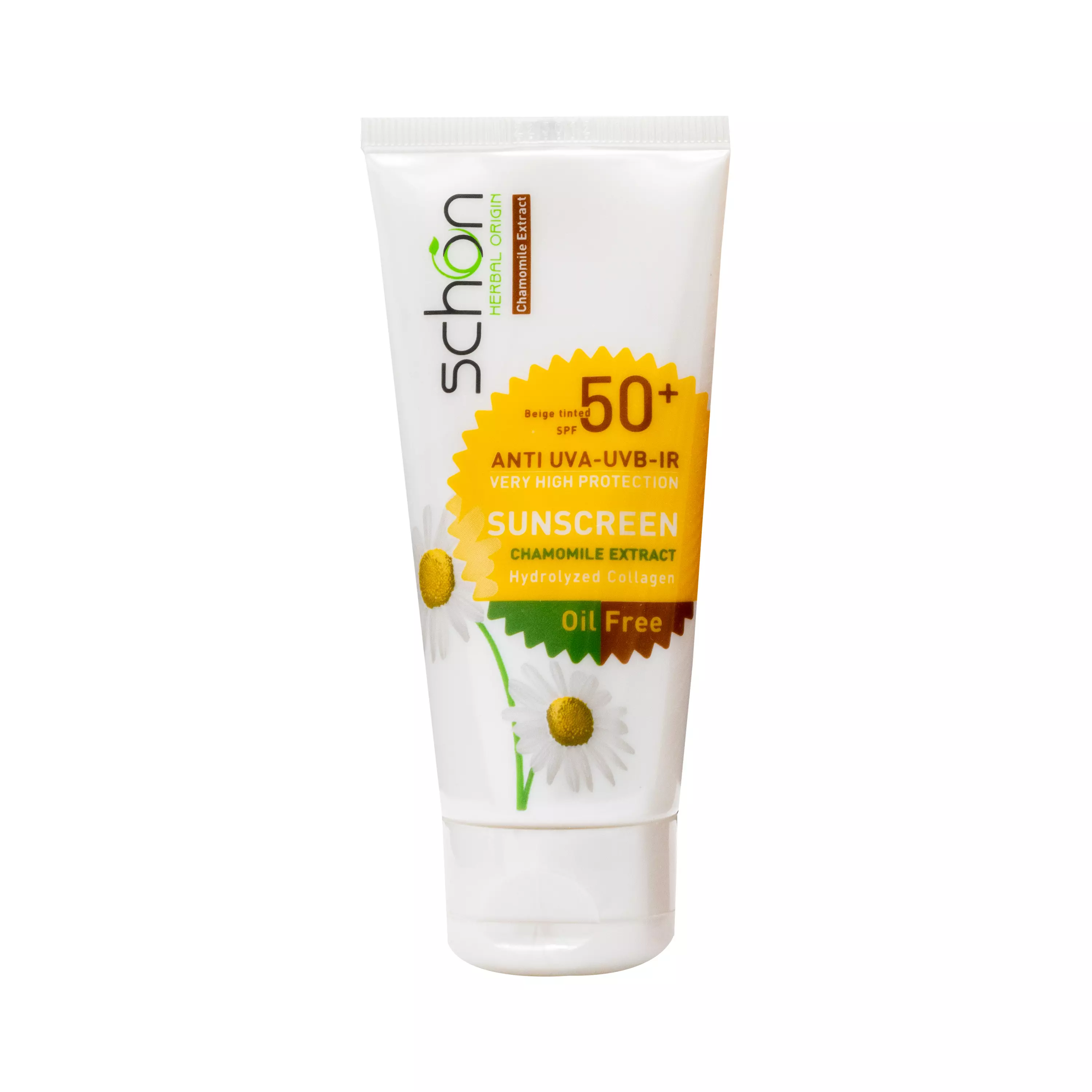کرم ضد آفتاب SPF+50 پوست چرب رنگی بژ فاقد چربی شون