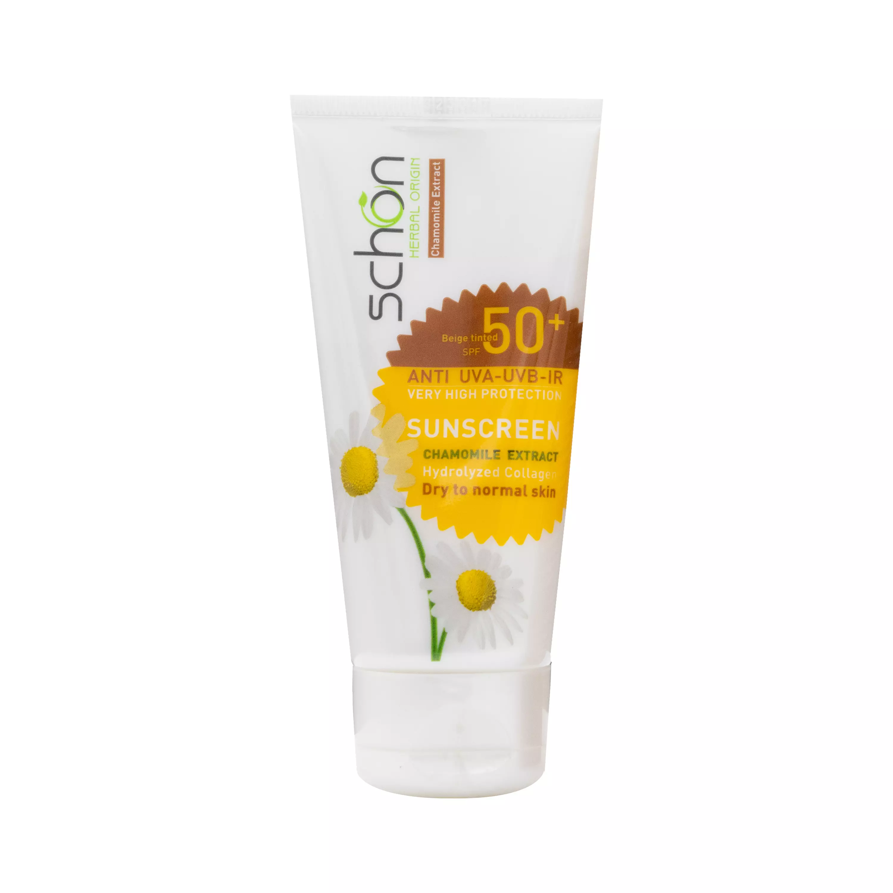 کرم ضد آفتاب SPF+50 پوست خشک تا نرمال رنگی بژ شون