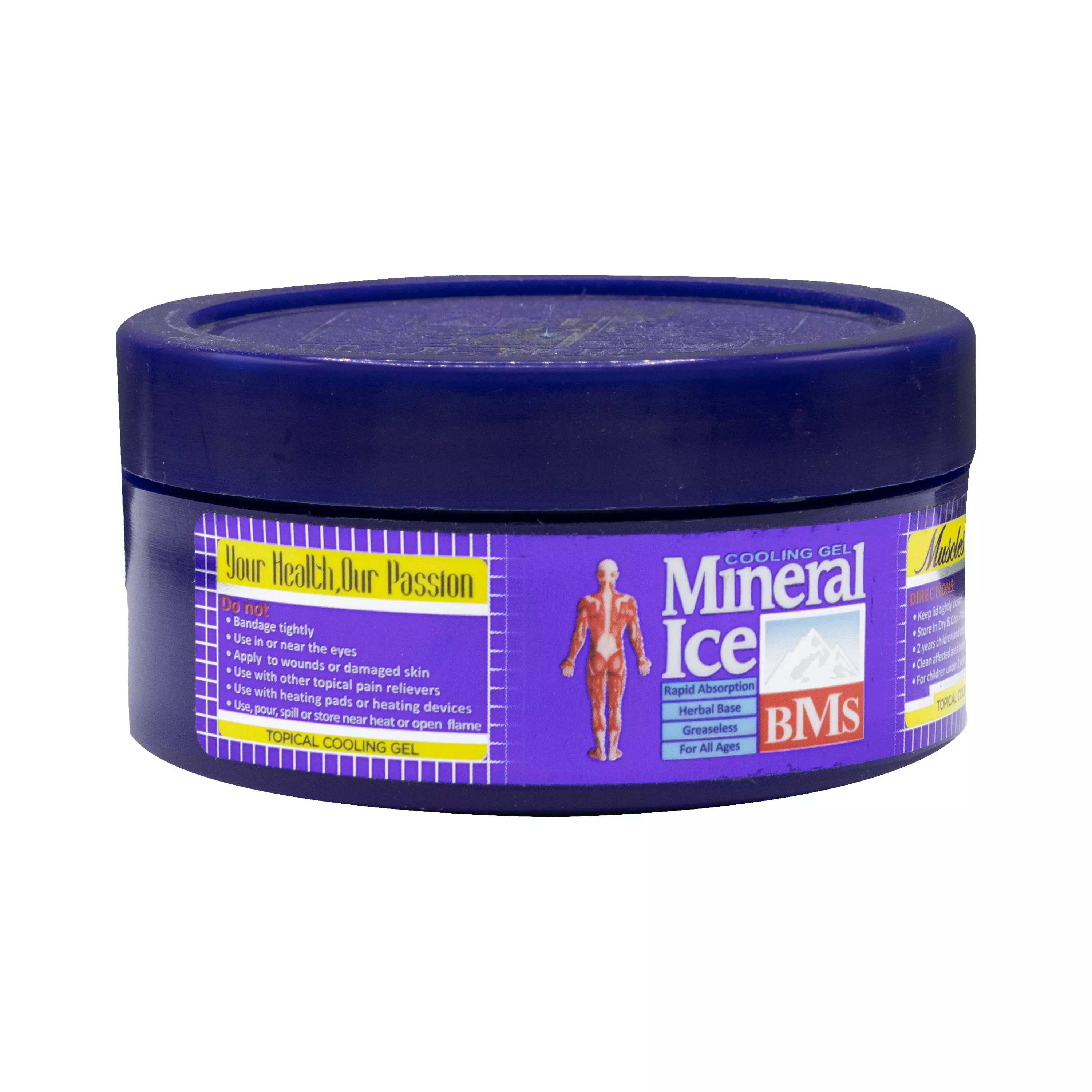ژل ضد درد مینرال آیس کاسه‌ای 100 میلی لیتر بی ام اس