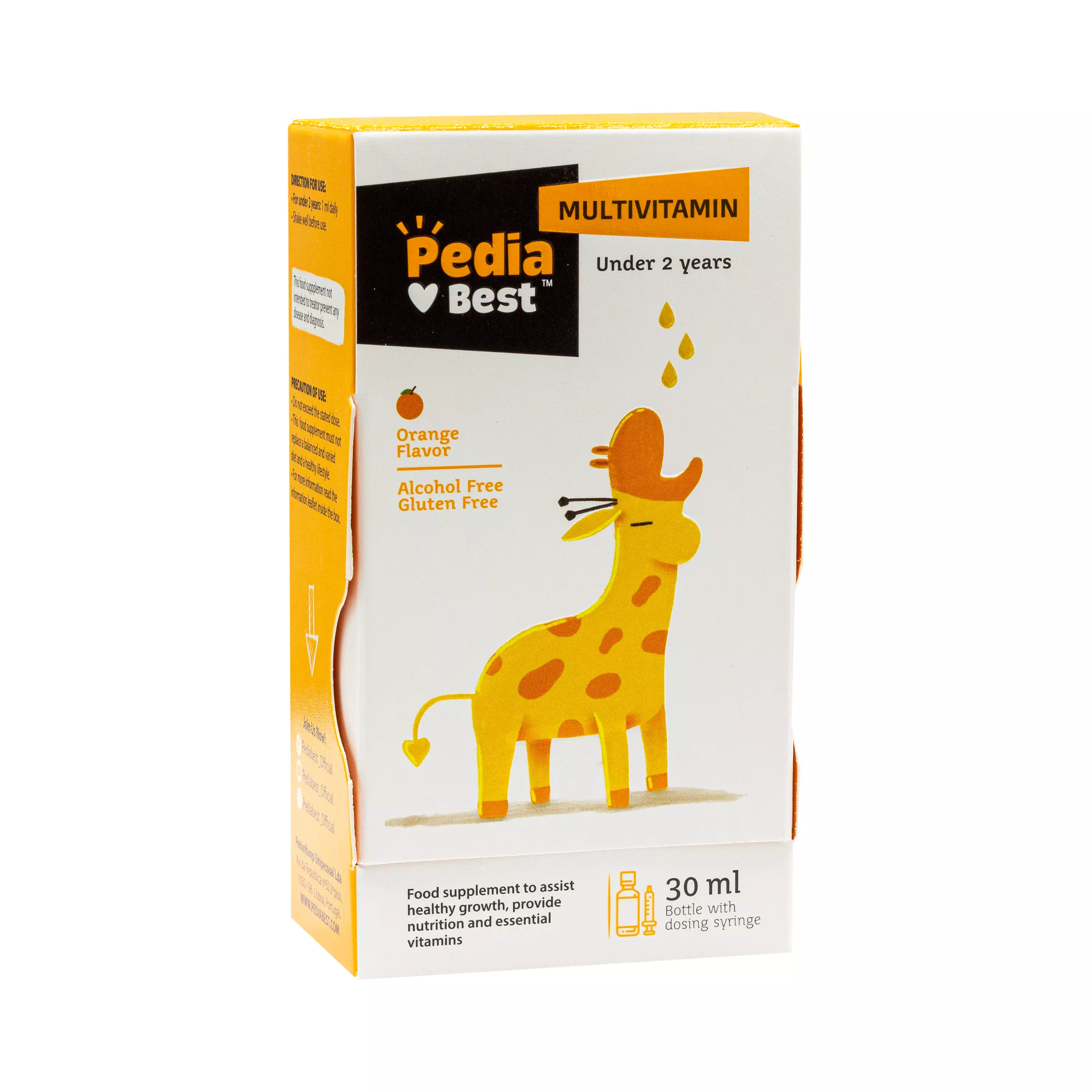 قطره مولتی ویتامین با طعم پرتقال 30 میلی لیتر پدیابست