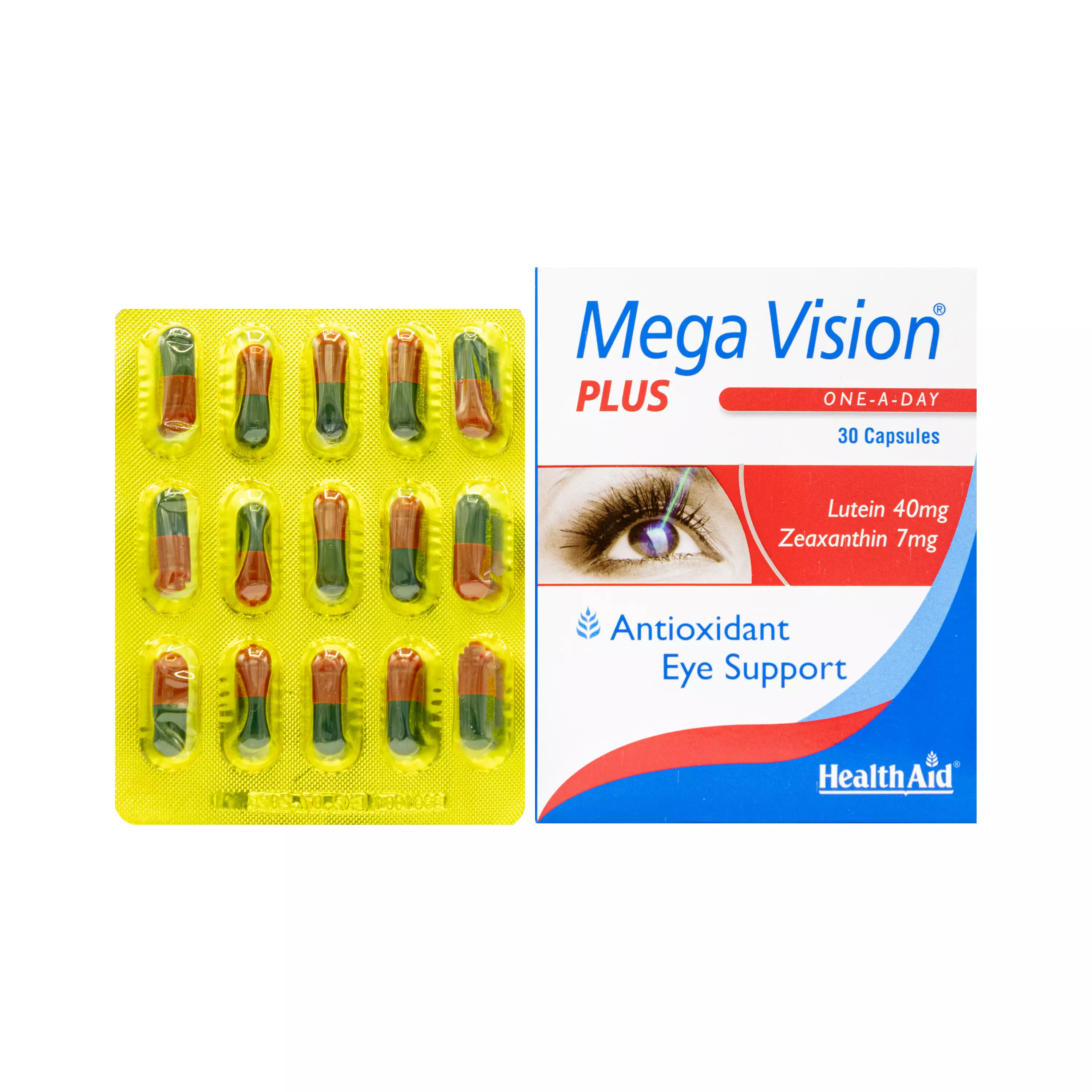 کپسول مگا ویژن پلاس 30 عددی هلث اید