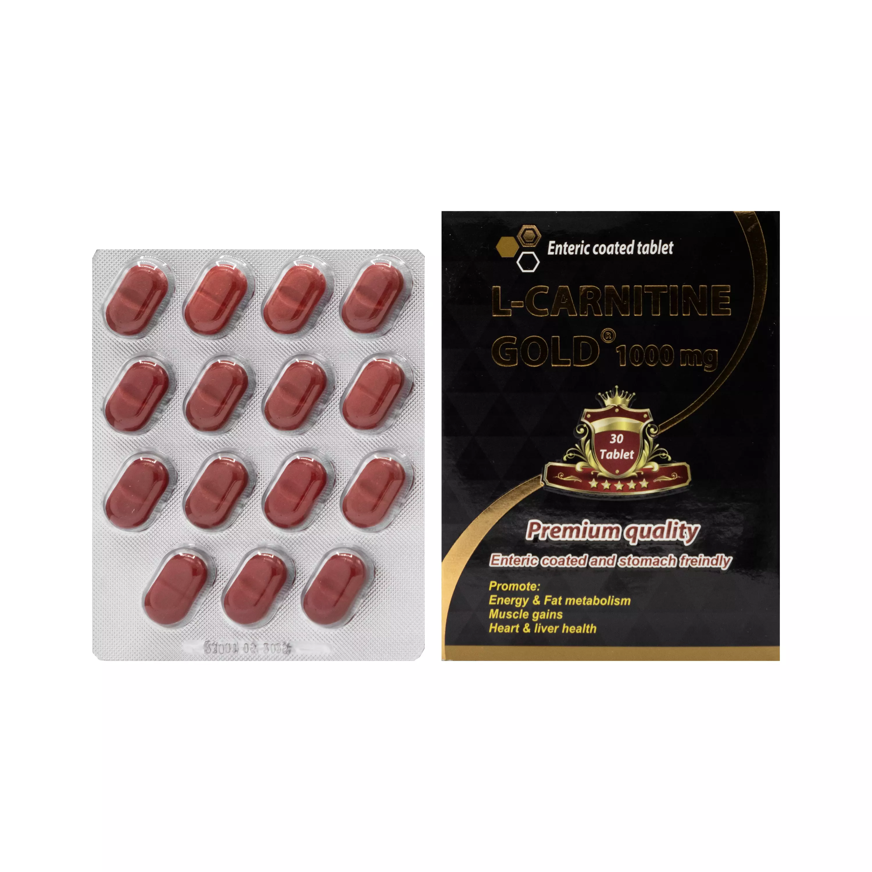 قرص ال کارنیتین گلد 1000 میلی گرم 30 عددی مولتی نرمال
