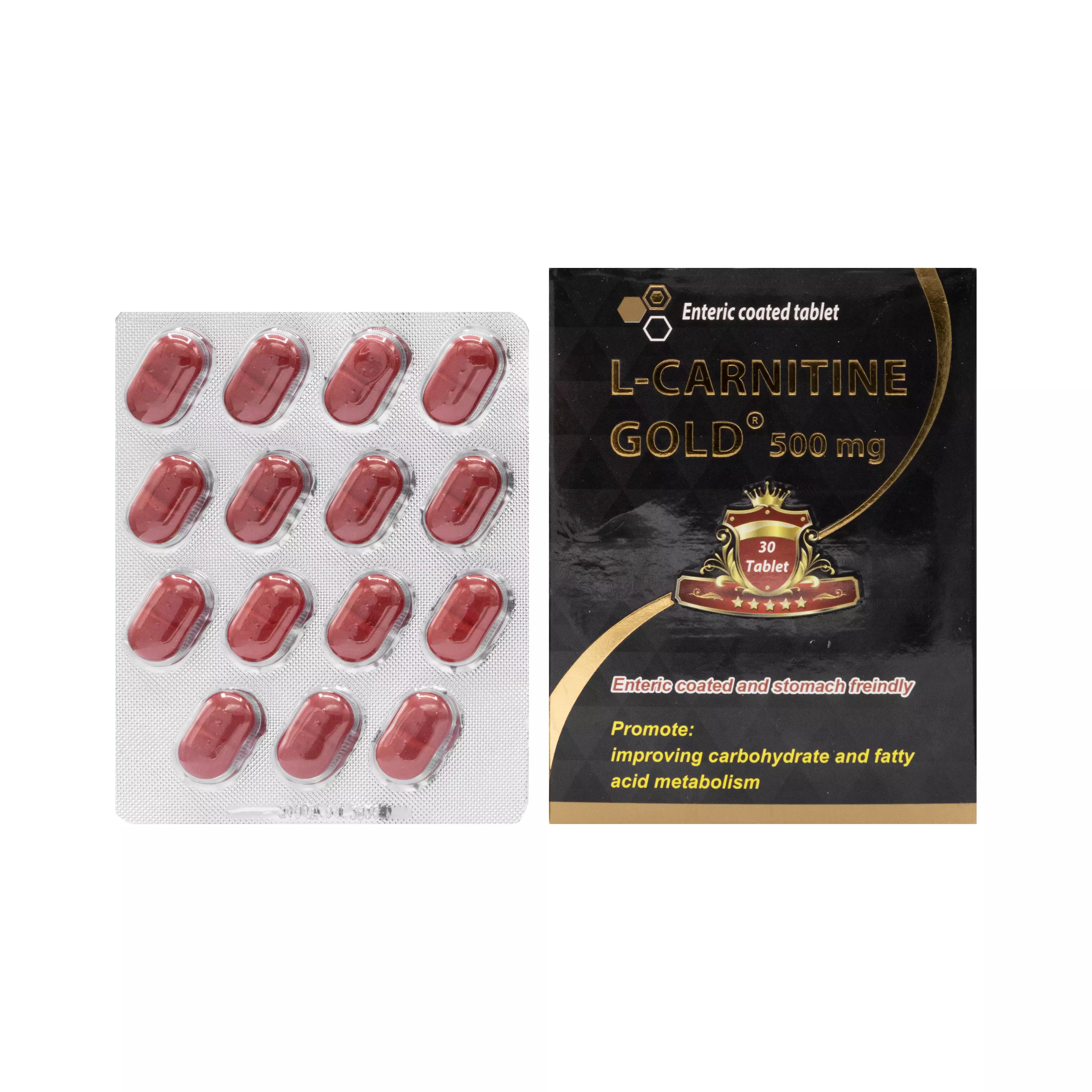 قرص ال کارنیتین گلد 500 میلی گرم 30 عددی مولتی نرمال