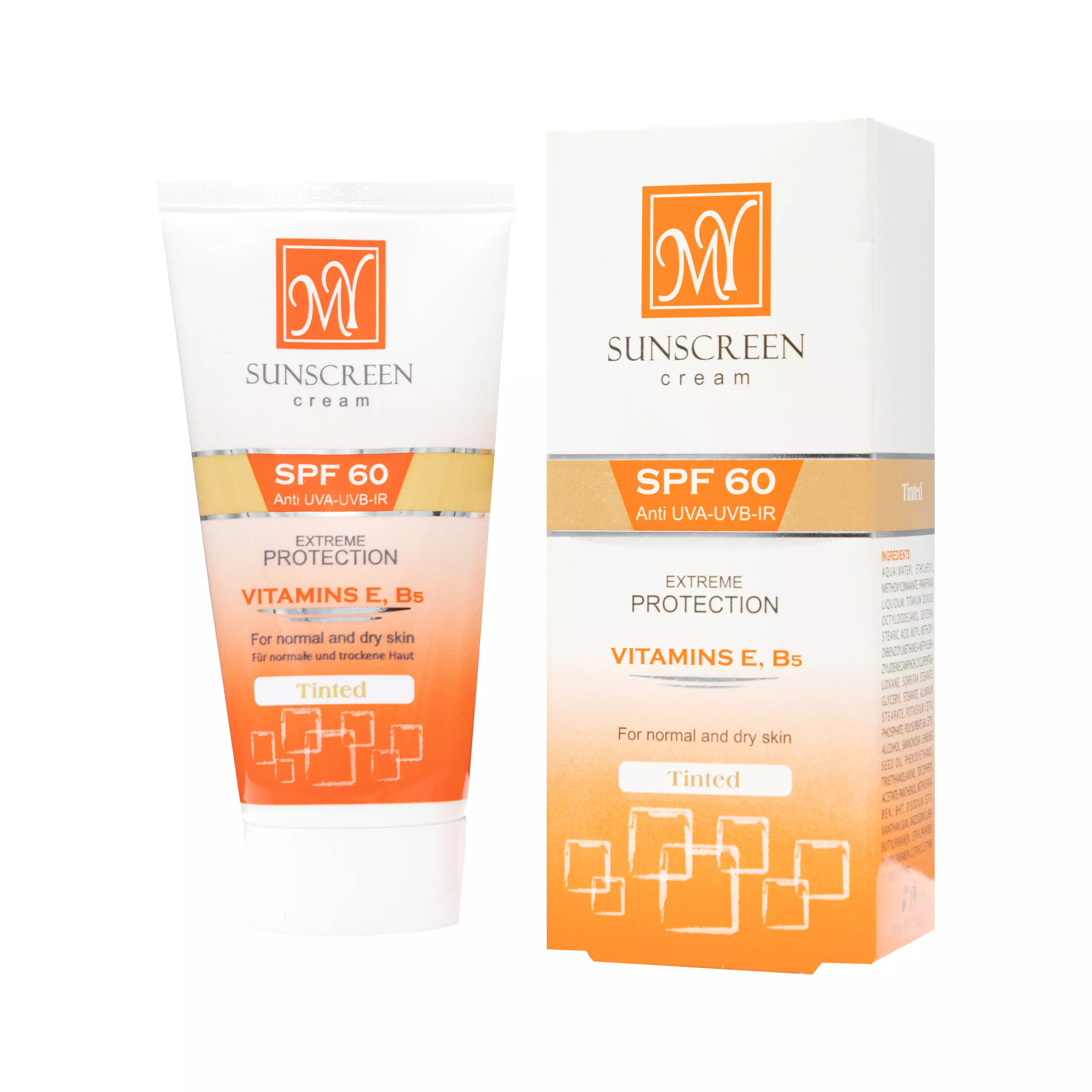 کرم ضد آفتاب SPF60 رنگی 50 میلی لیتر مای