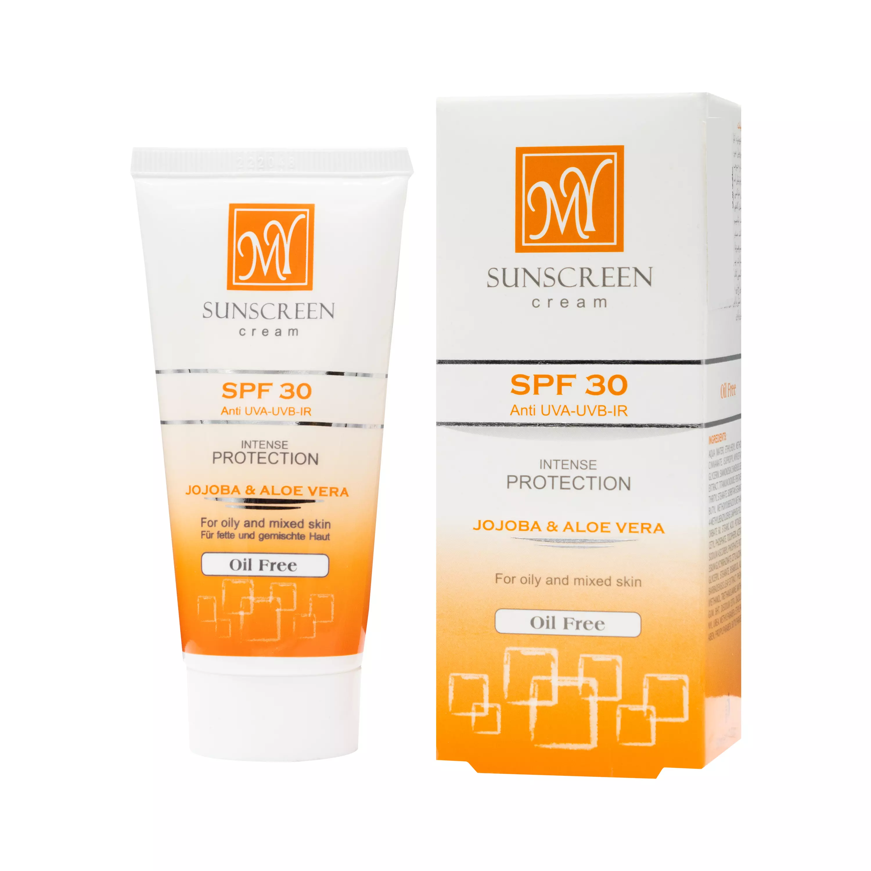 کرم ضد آفتاب SPF30 فاقد چربی بی رنگ 50 میلی لیتر مای