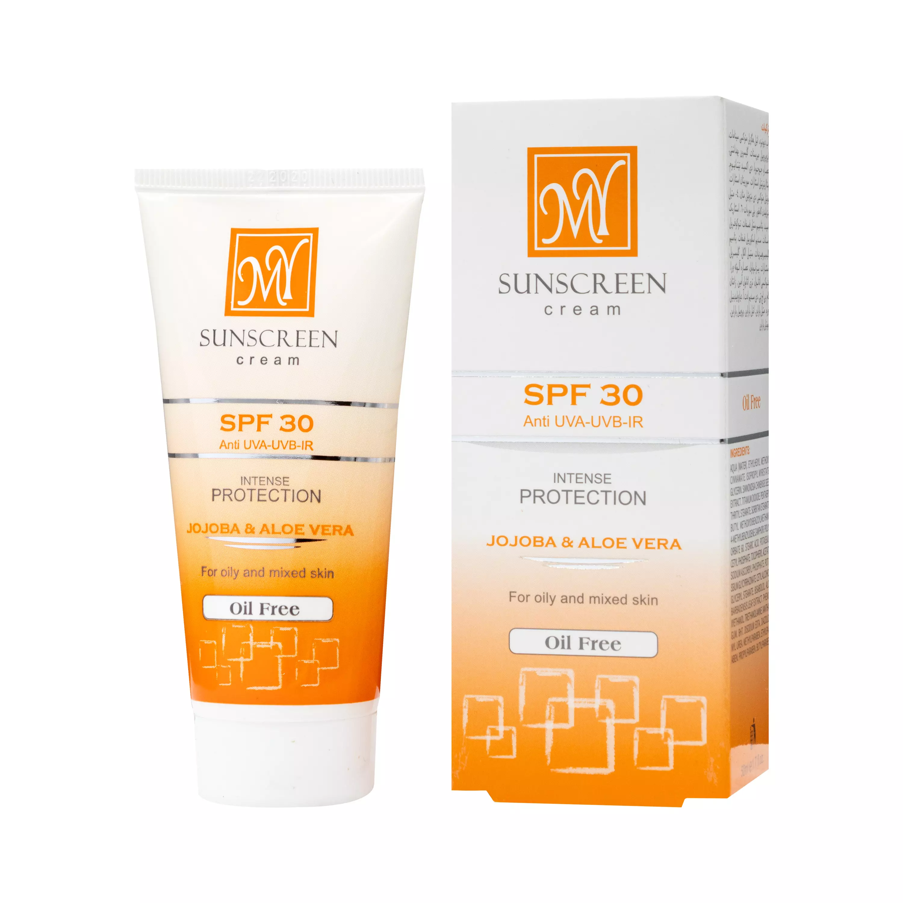 کرم ضد آفتاب SPF30 بدون رنگ 50 میلی لیتر مای