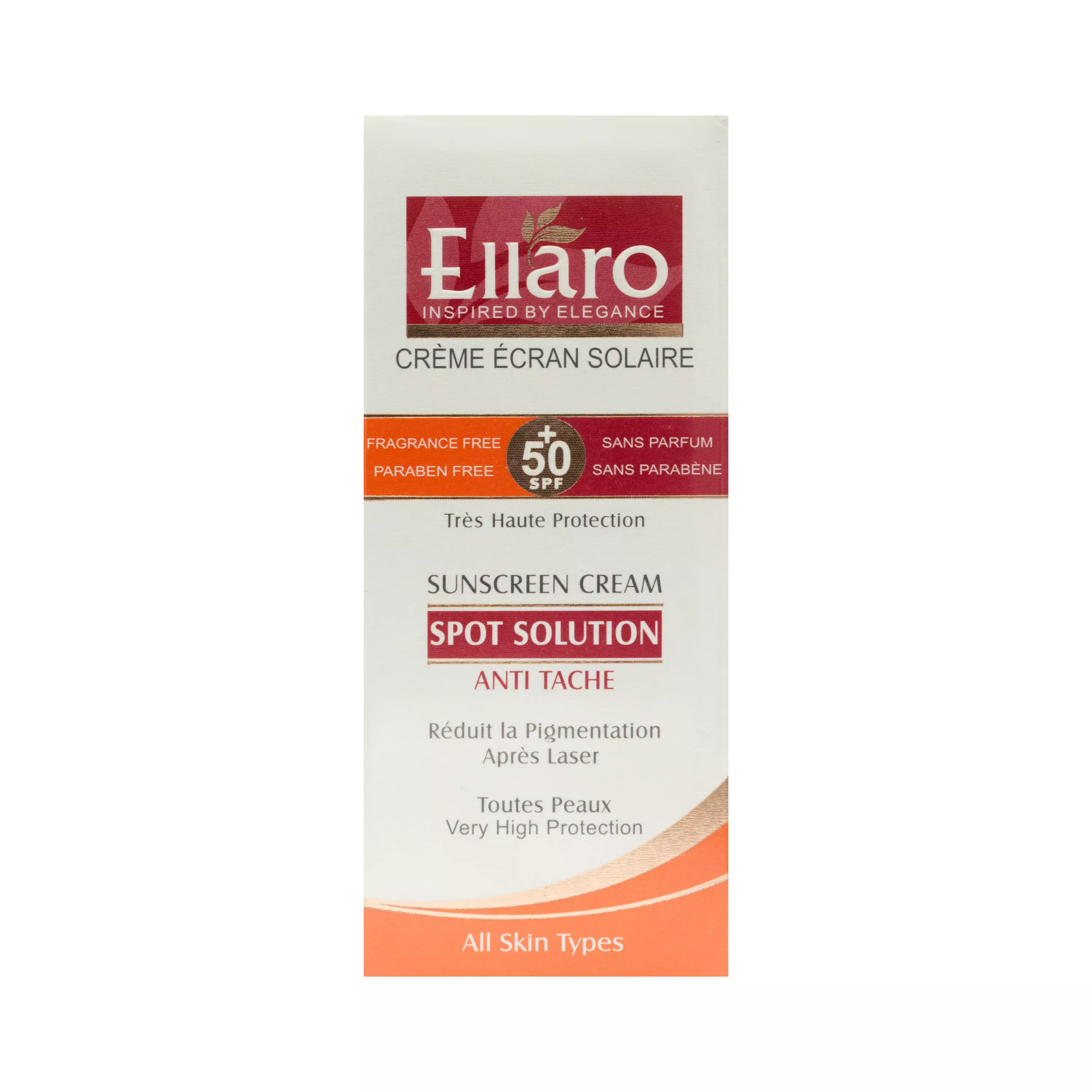 کرم ضد آفتاب SPF50 اسپات سولوشن ضد لک 40 میلی لیتر الارو