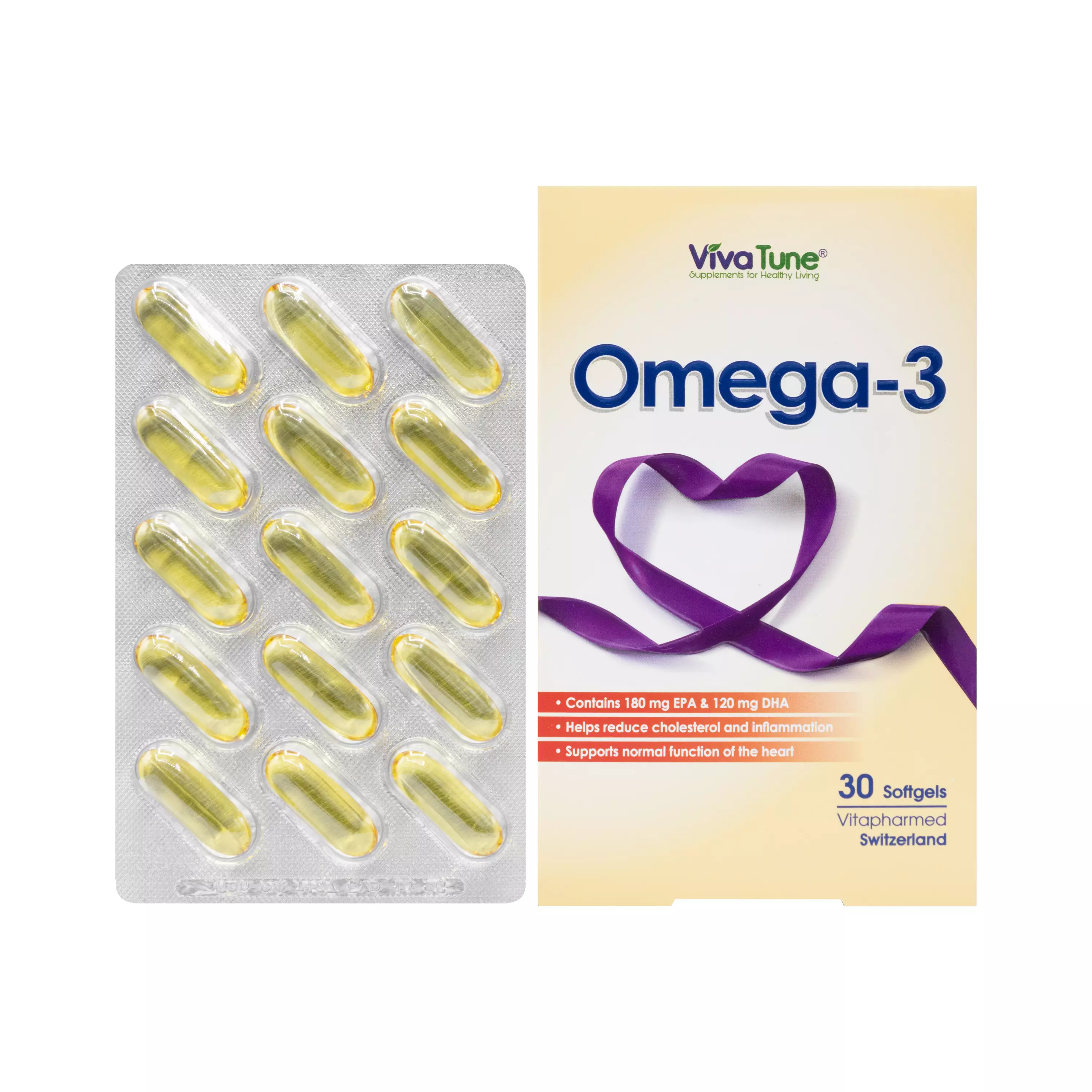 کپسول نرم امگا 3 30 عددی ویواتیون ویتا فارمد