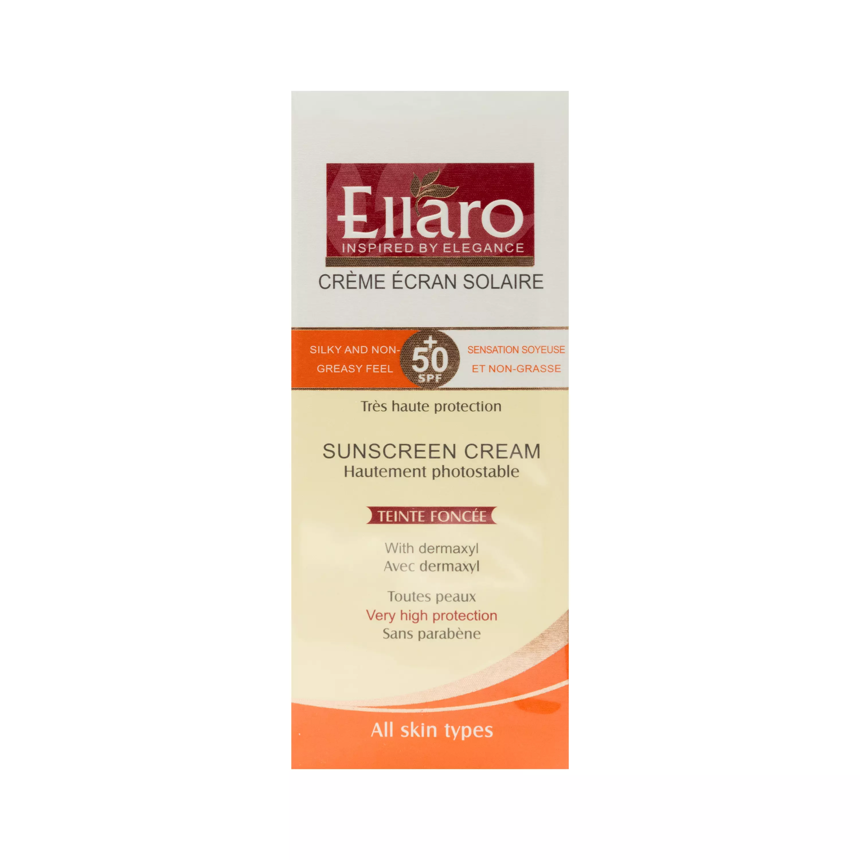 کرم ضد آفتاب SPF50 انواع پوست رنگ بژ طبیعی الارو