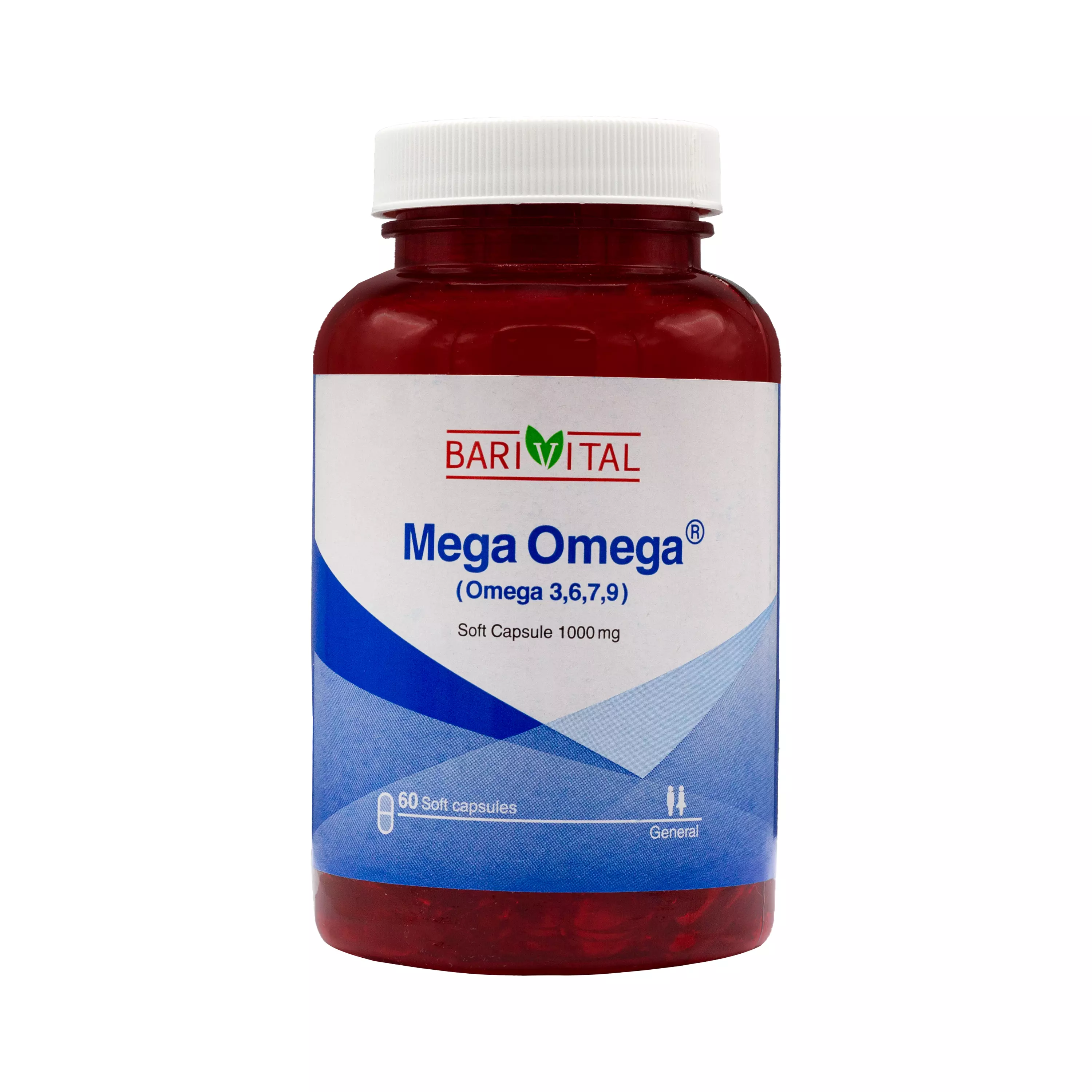 کپسول مگا امگا باریویتال قوطی 60 عددی باریج